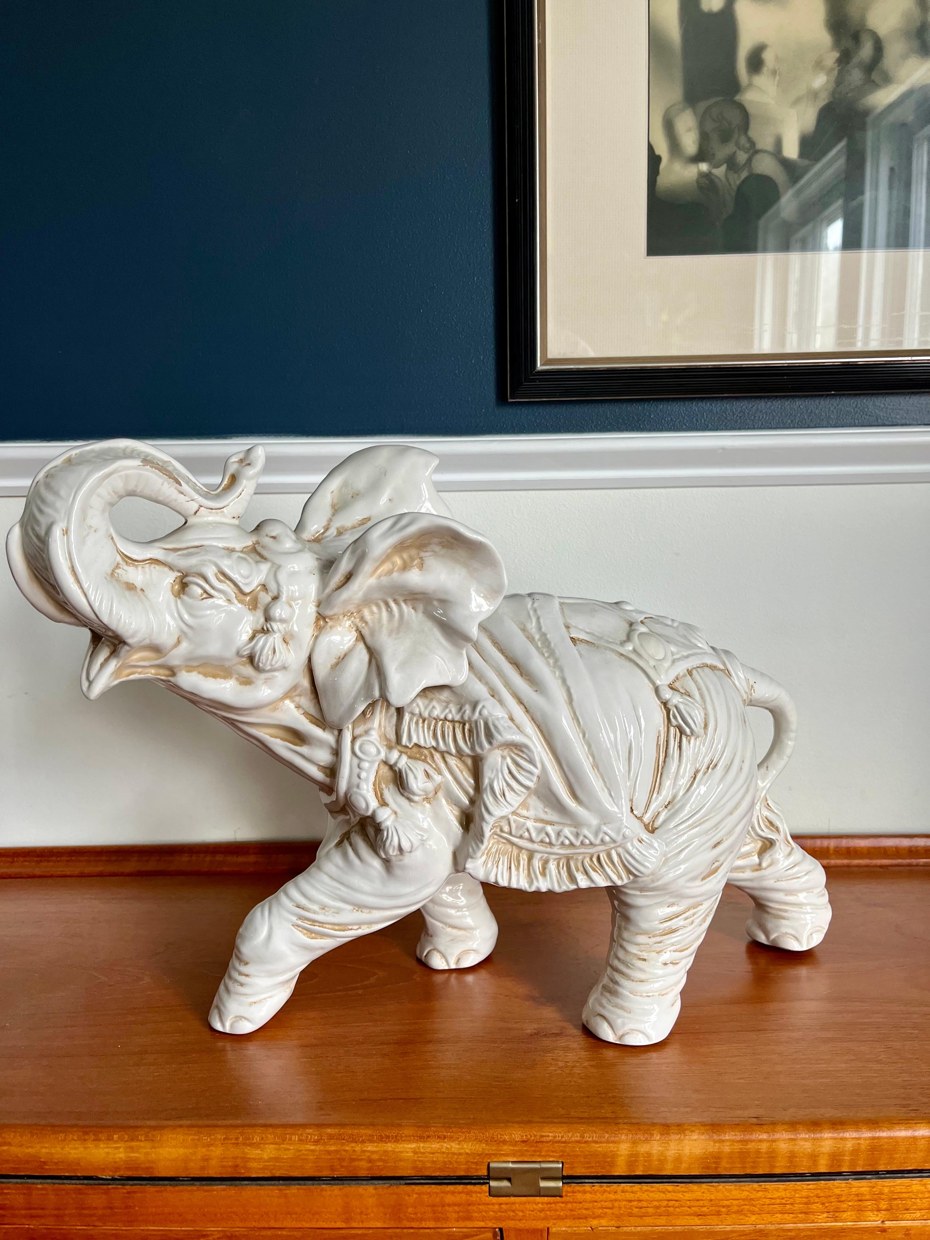 Italian Ceramic Elephant in vendita 3