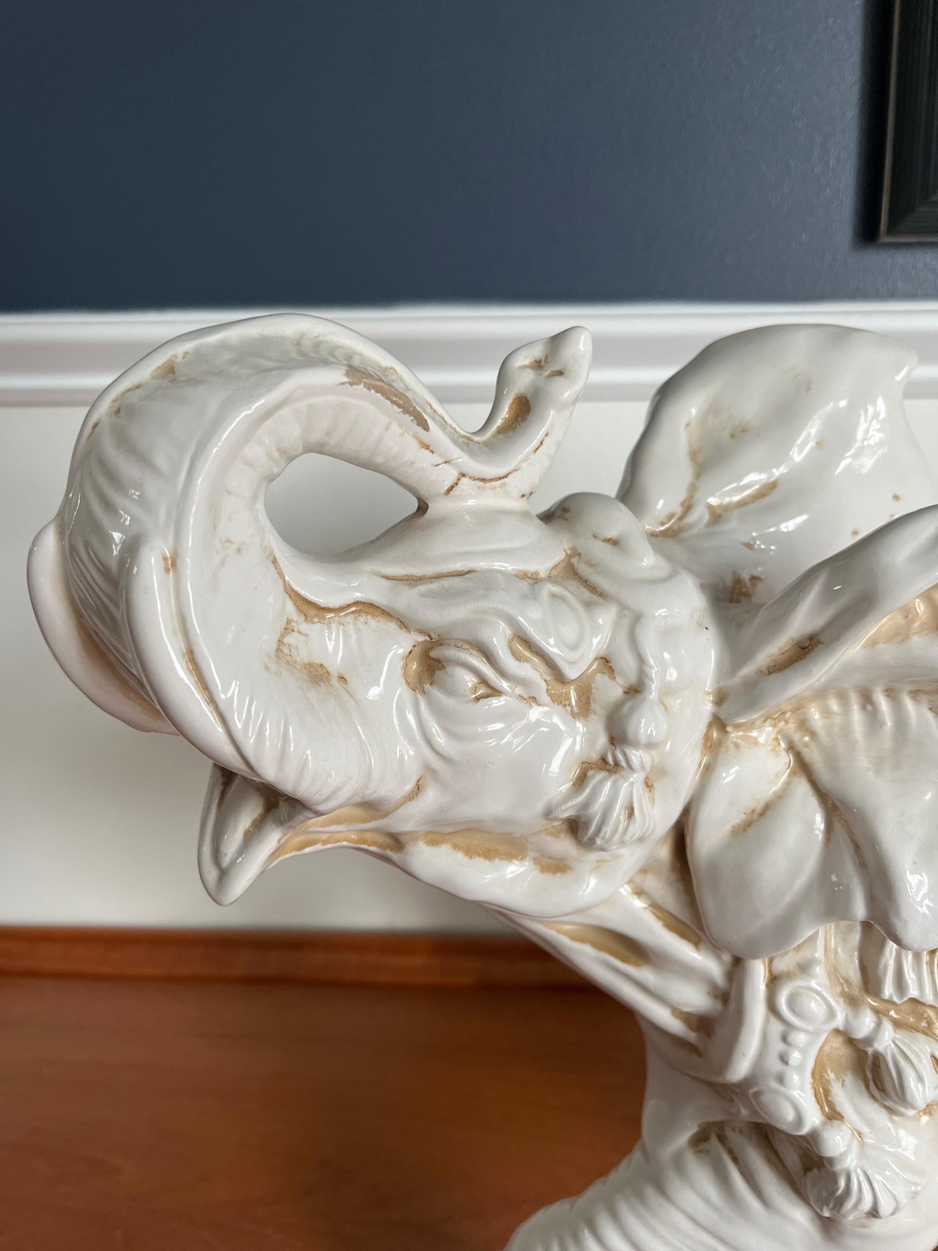 Italian Ceramic Elephant in vendita 5
