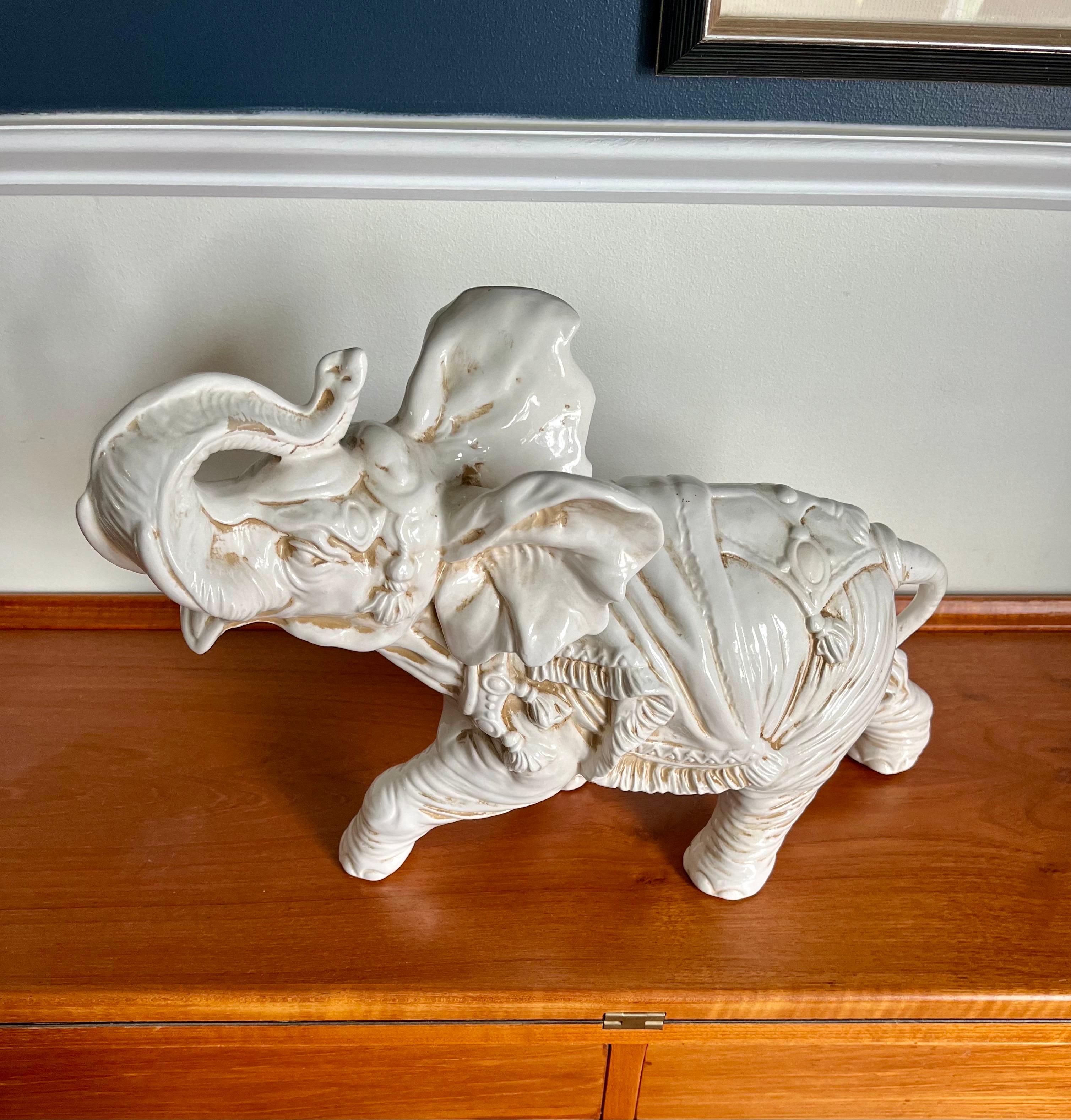 Italian Ceramic Elephant in vendita 8