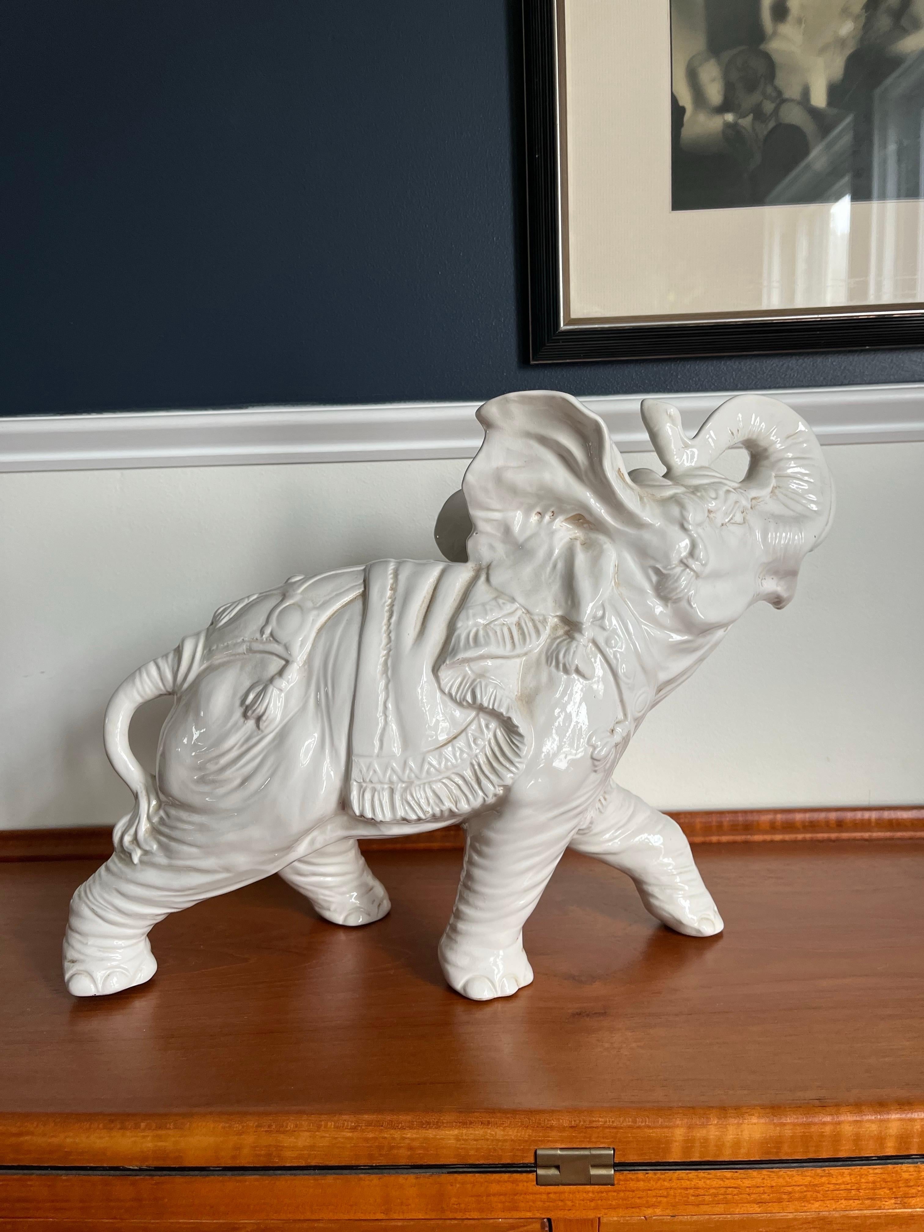 Italian Ceramic Elephant in vendita 10