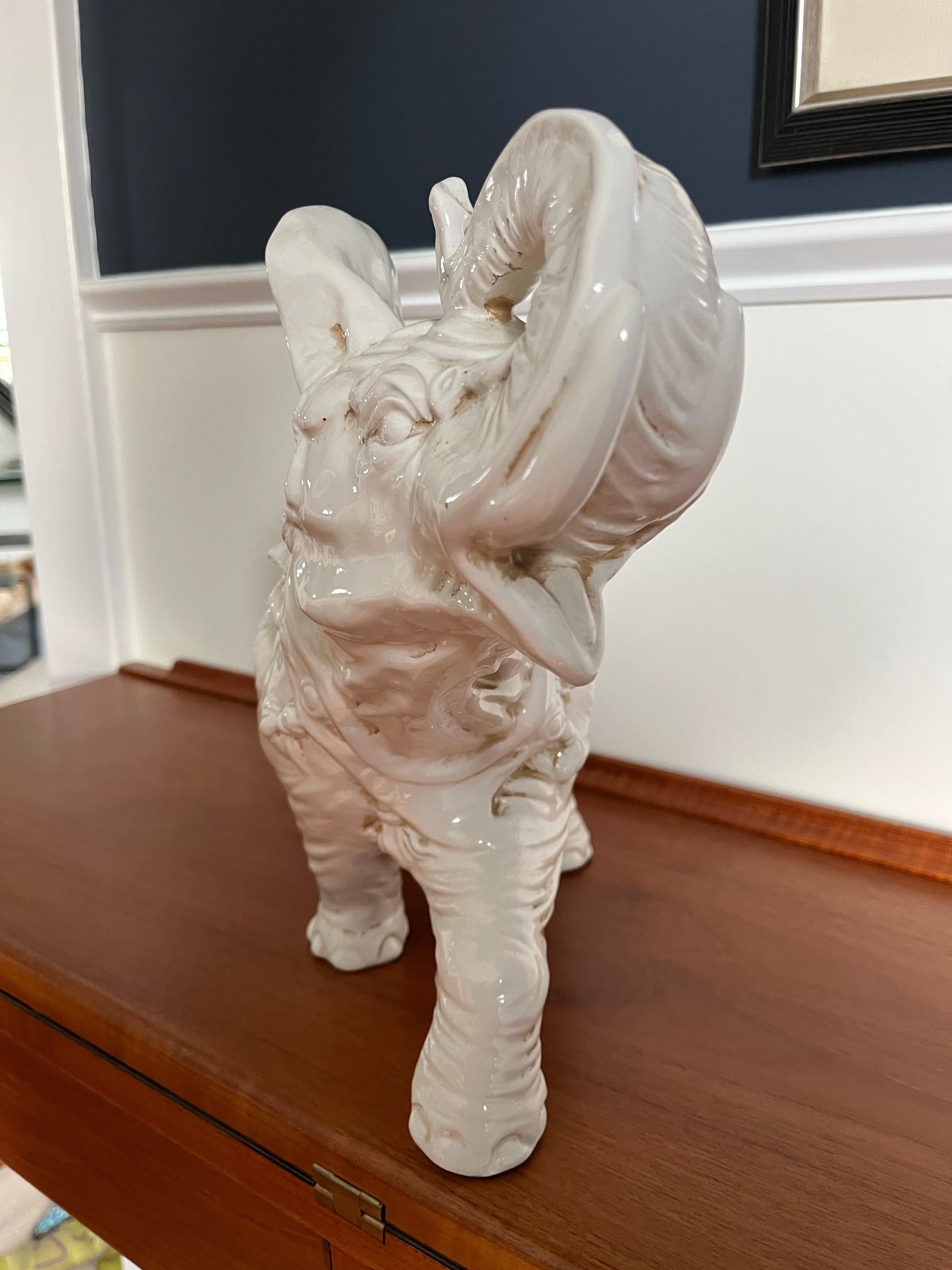 Italian Ceramic Elephant in vendita 11