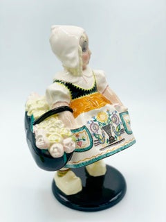 Ceramica italiana Essevi Sandro Vacchetti 1930 Bambina olandese