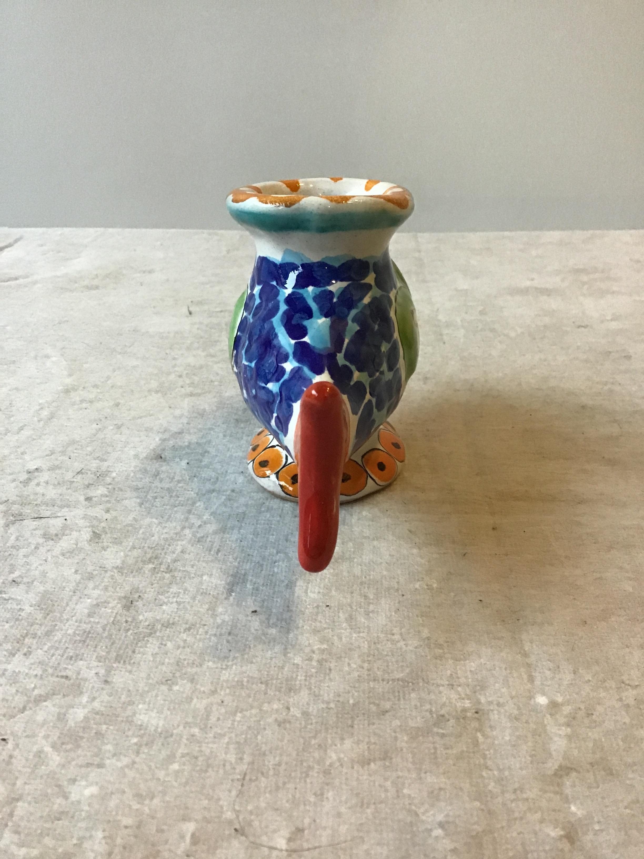 Italian Ceramic Fish Vase, Desimone for Vietri In Good Condition In Tarrytown, NY