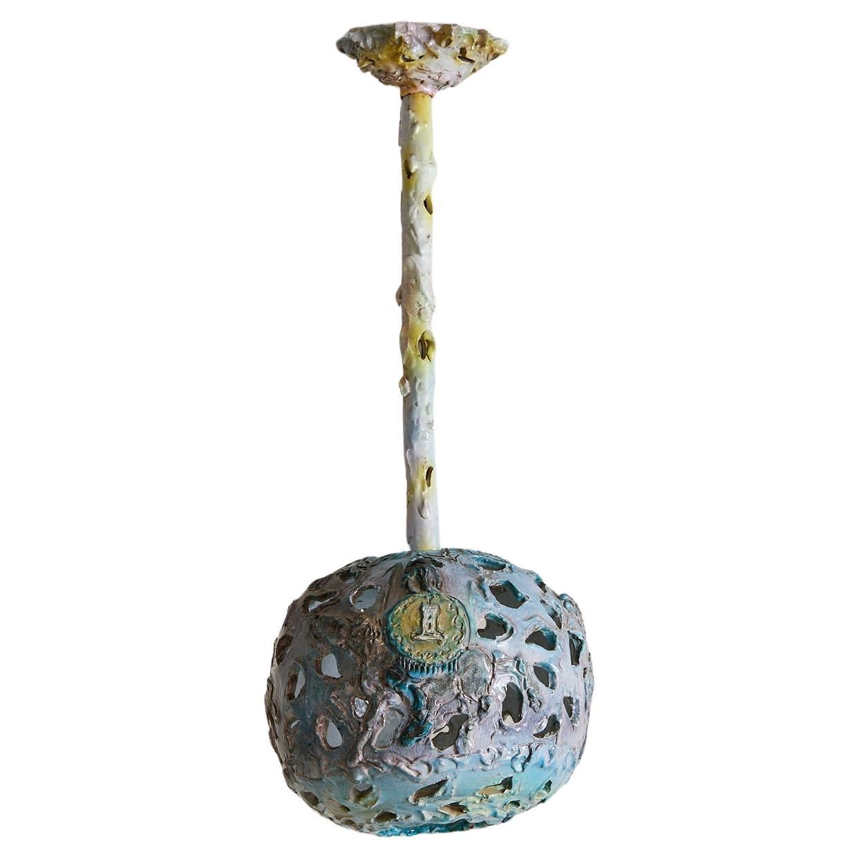 Italian Ceramic Globe Pendant by Umberto Ghersi, 1970s