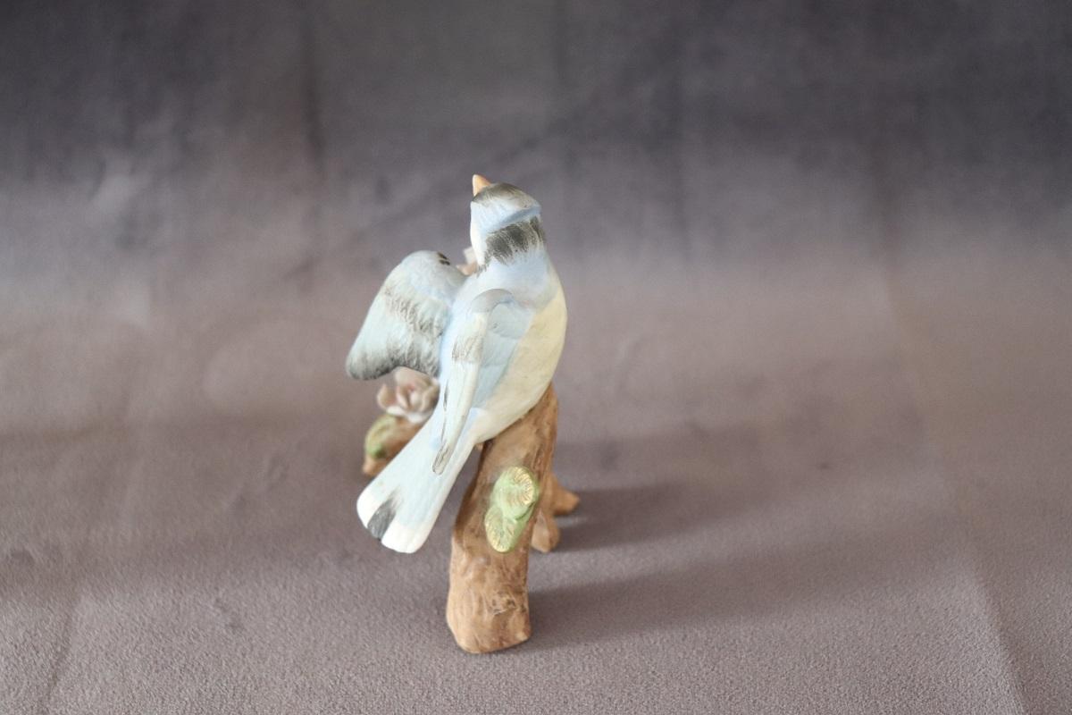 Late 20th Century Italian Ceramic Hand Painted Bird on Branch For Sale