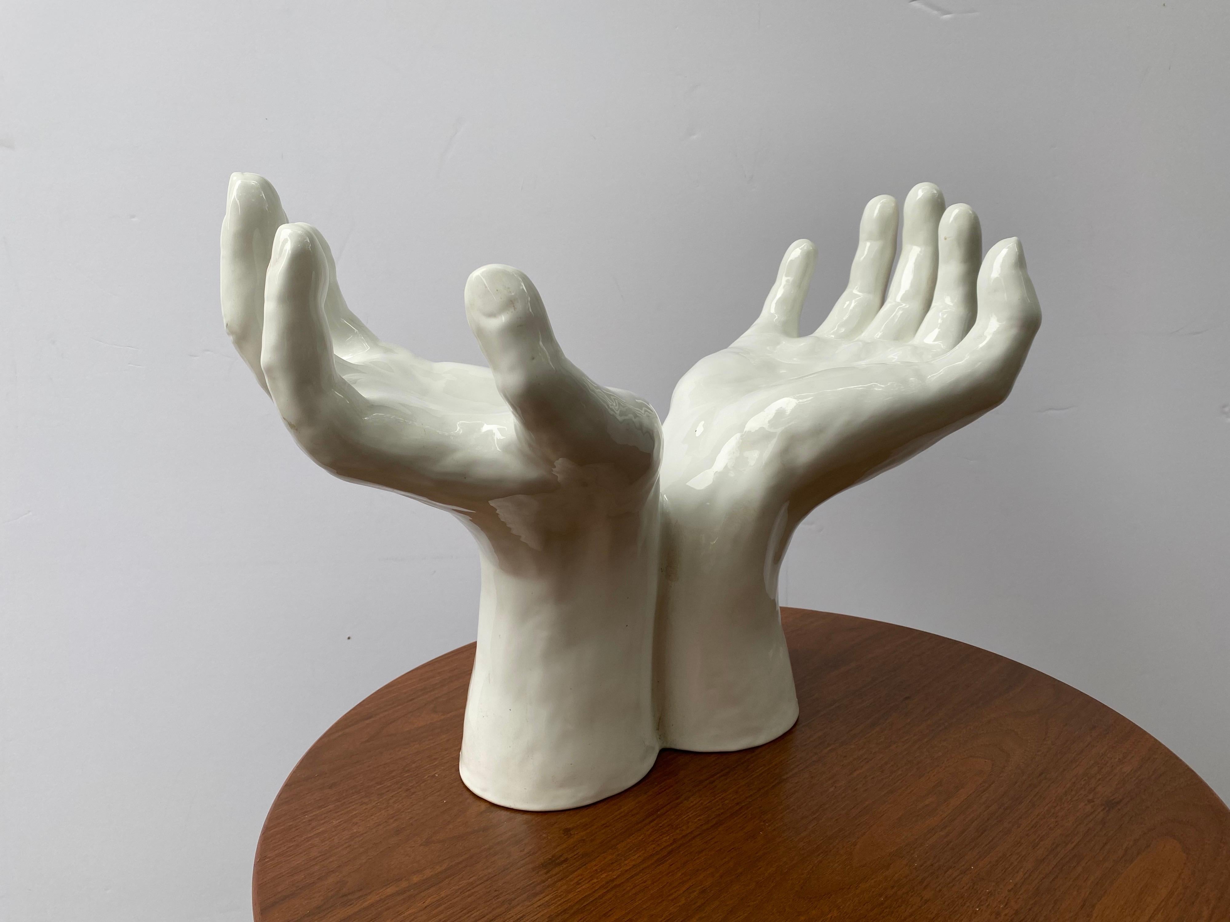 Mid-Century Modern Italian Ceramic Hands by Taste Seller Stigma