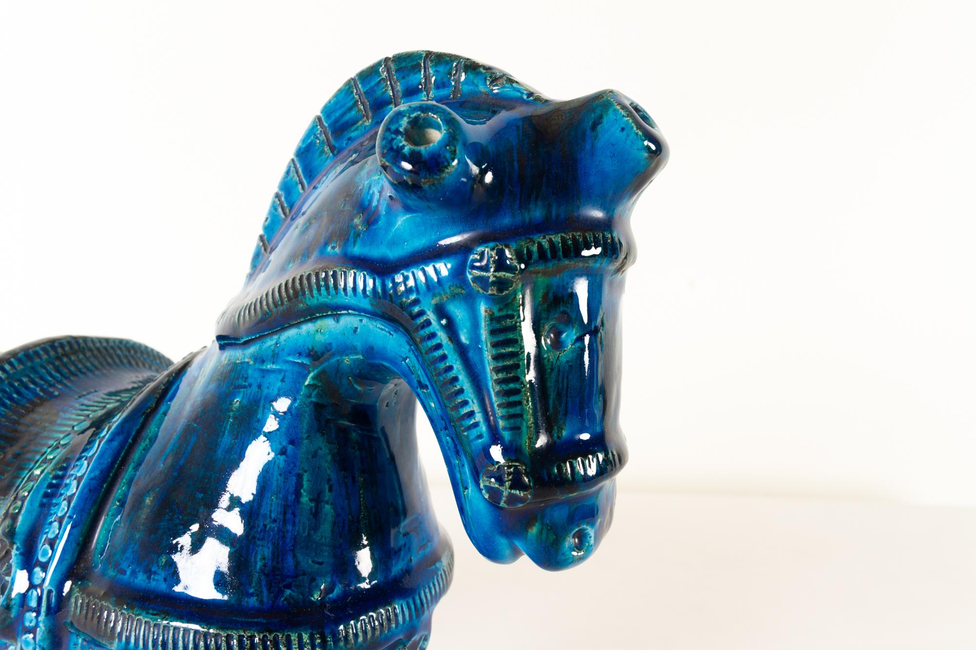 Italian Ceramic Horse Figurine by Aldo Londi for Bitossi, 1960s 2