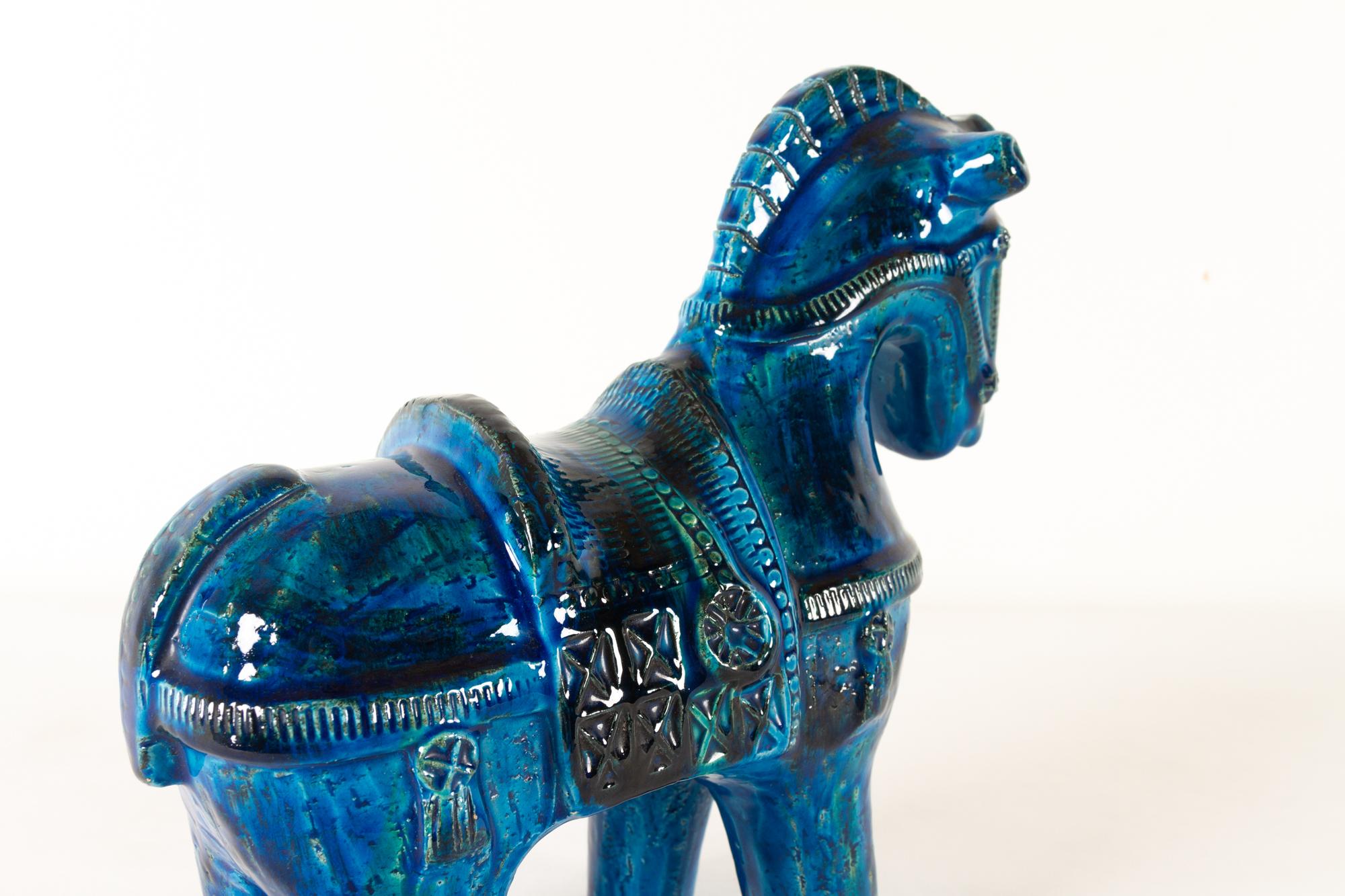 Italian Ceramic Horse Figurine by Aldo Londi for Bitossi, 1960s 3