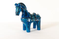 Italian Ceramic Horse Figurine by Aldo Londi for Bitossi, 1960s