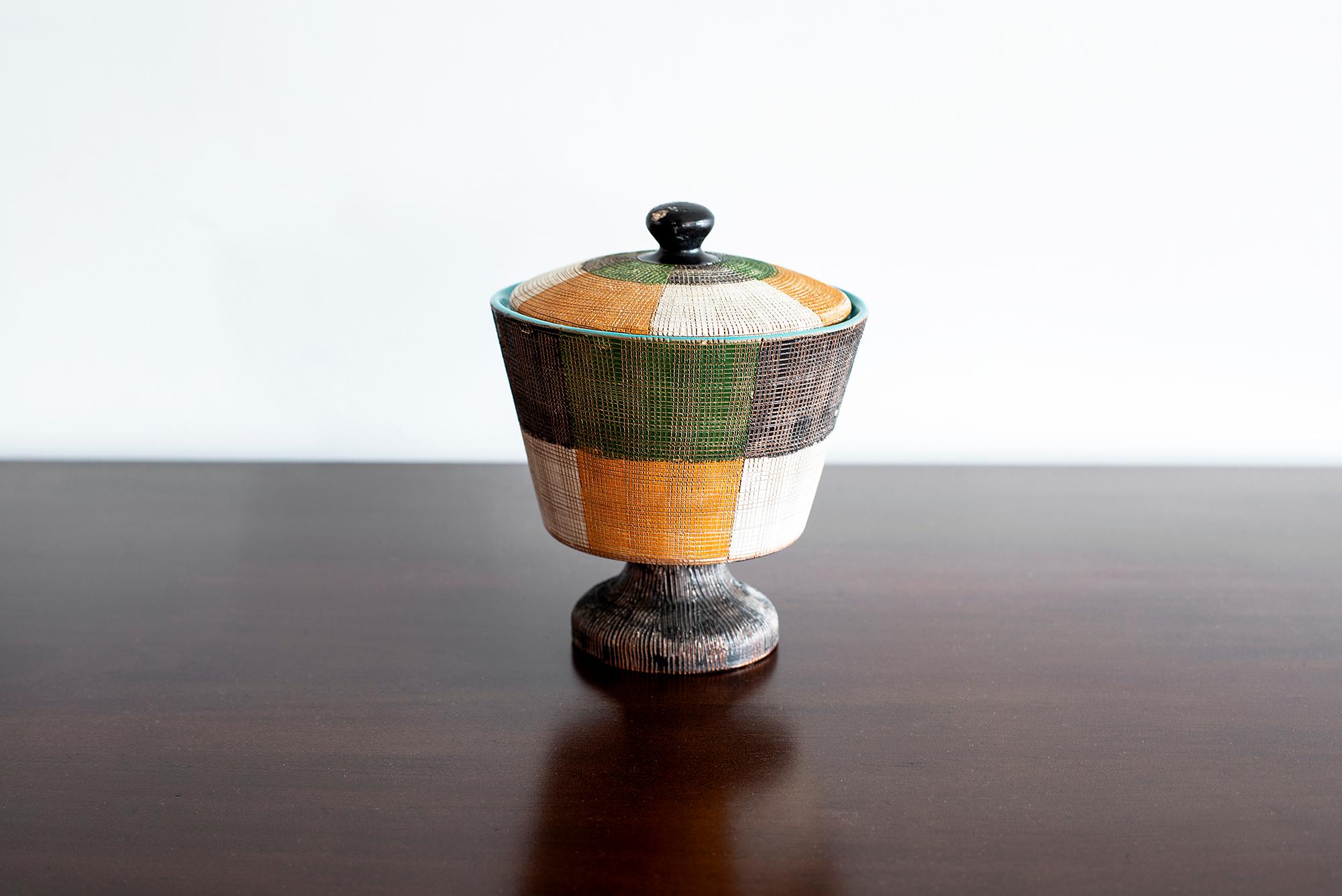 Mid-Century Modern Italian Ceramic Jar by Bitossi