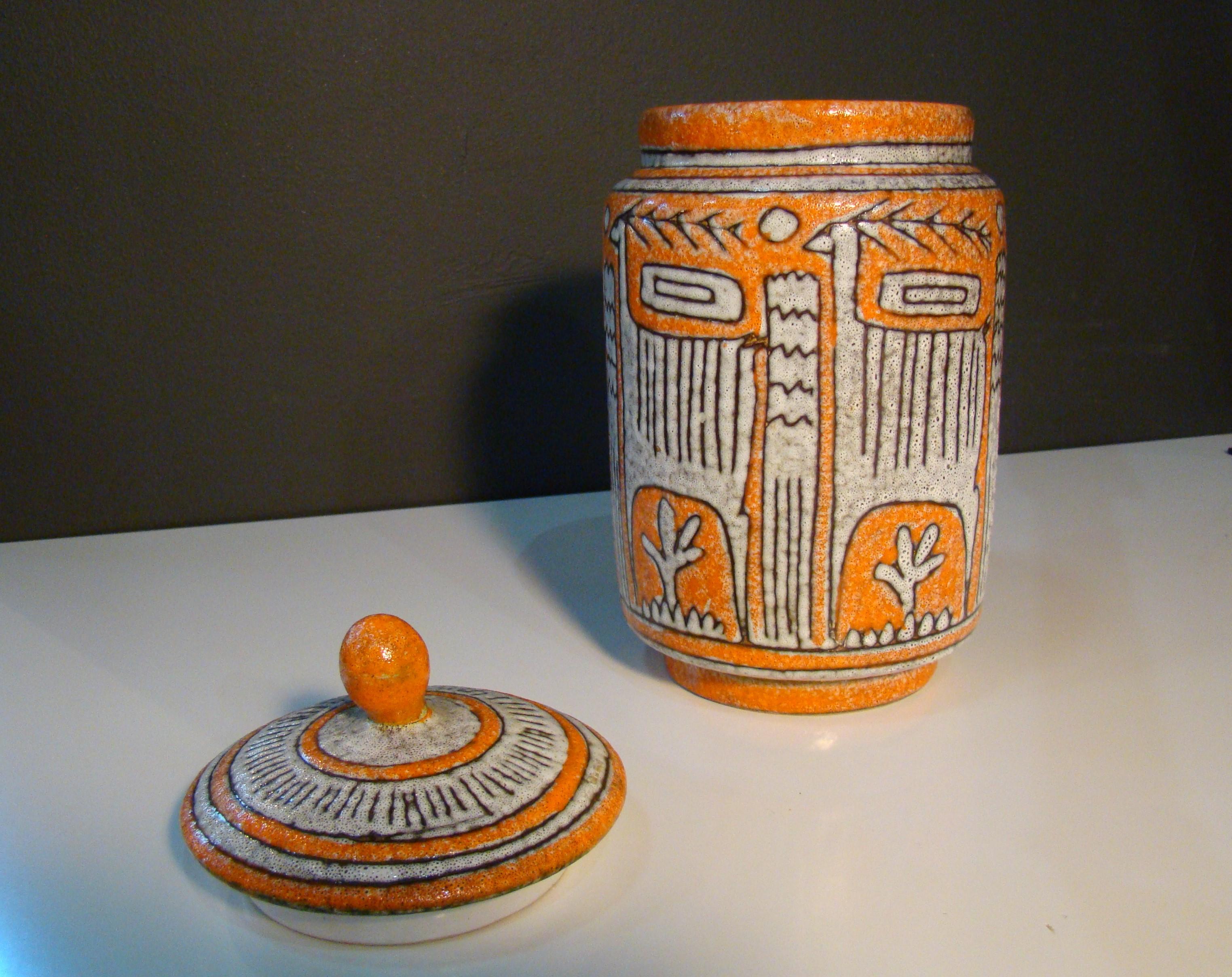 ceramic jars with lids