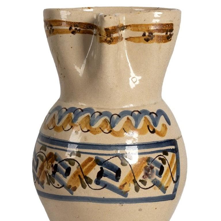 Italian Ceramic Jug, Made in Italy, Late 19th Century In Good Condition In Roma, IT