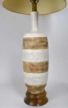 Italienische Keramiklampe nach Ugo Zaccagnini