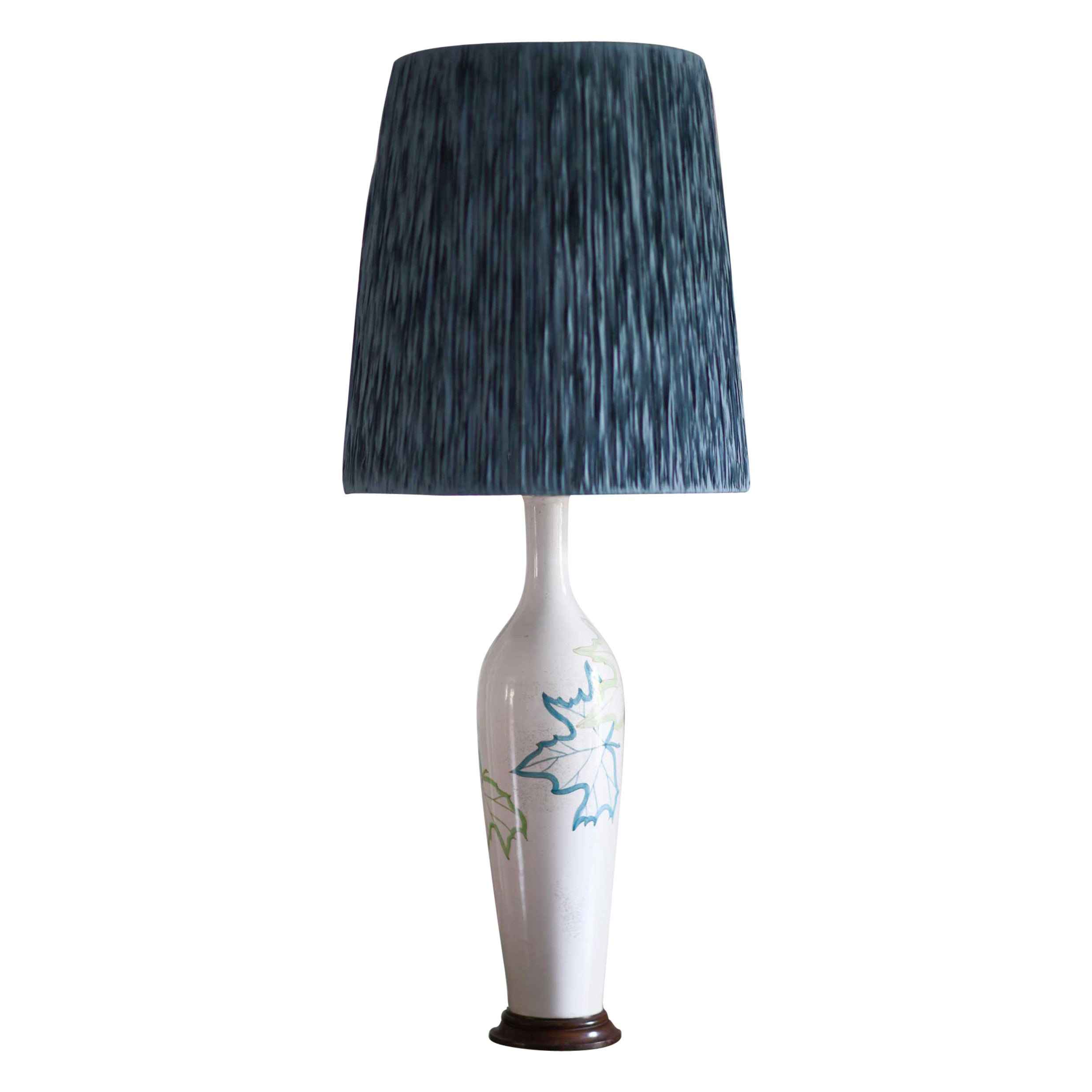 Italian Ceramic Lamp by Ernestine, Salerno