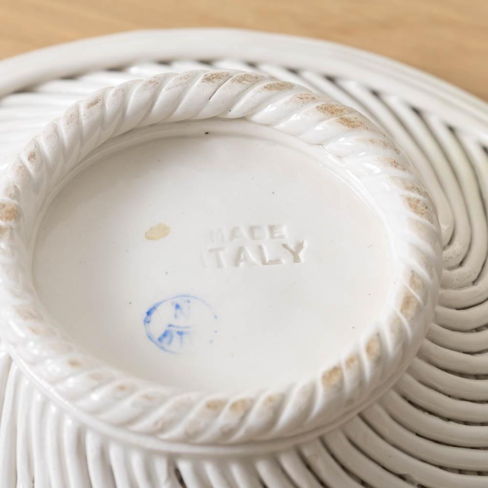 Italienische Keramik-Gitterschale im Angebot 4