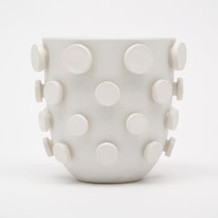Italian Ceramic Matte White Vase