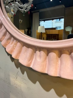 Italian ceramic mirror stamped La Farnesiana circa 1960