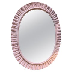 Italian ceramic mirror stamped La Farnesiana circa 1960