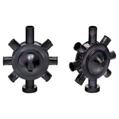 Italian Ceramic Nautical Vases by M. Costa