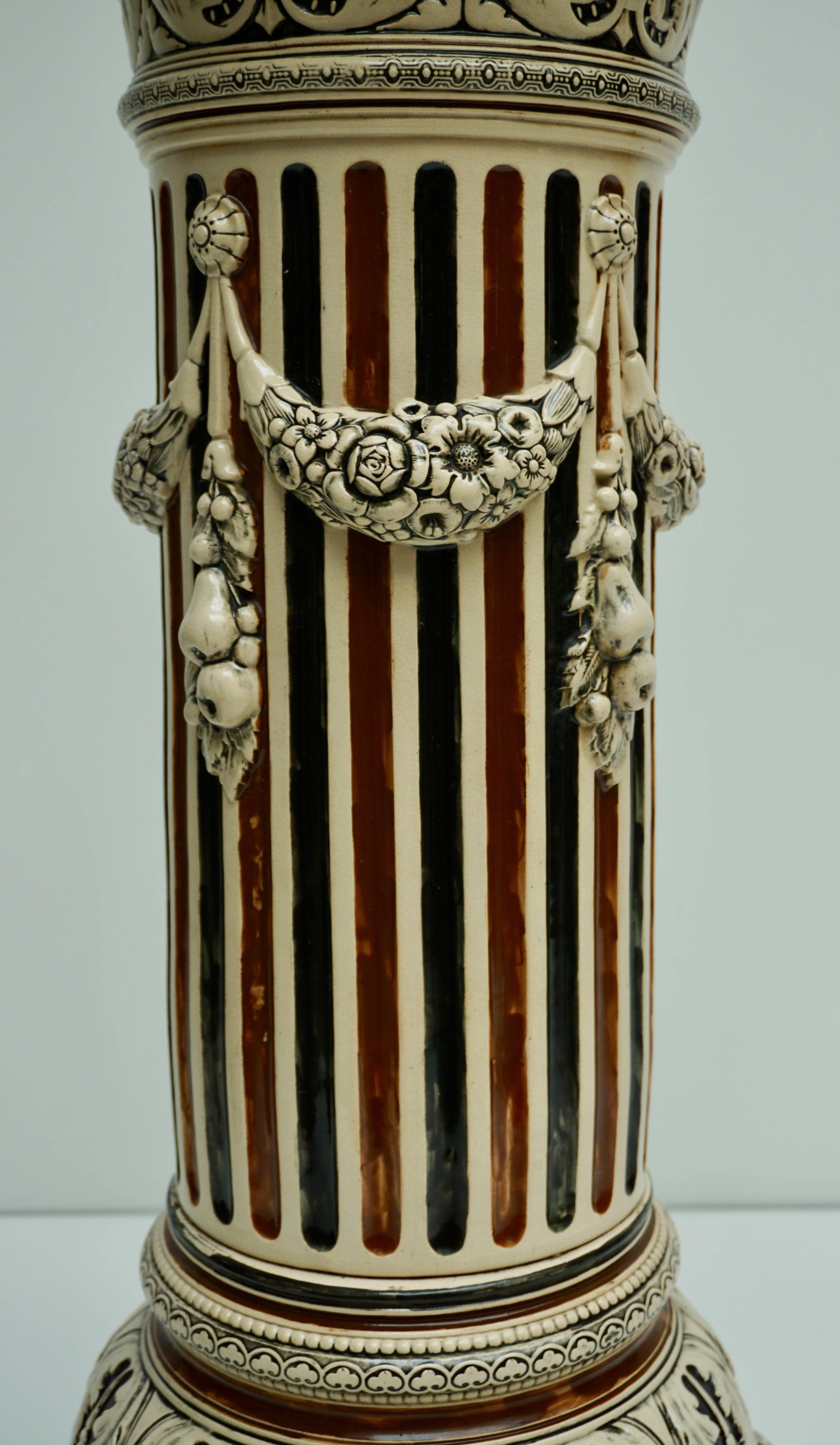 Deux piédestaux ou colonnes en céramique italienne en vente 5
