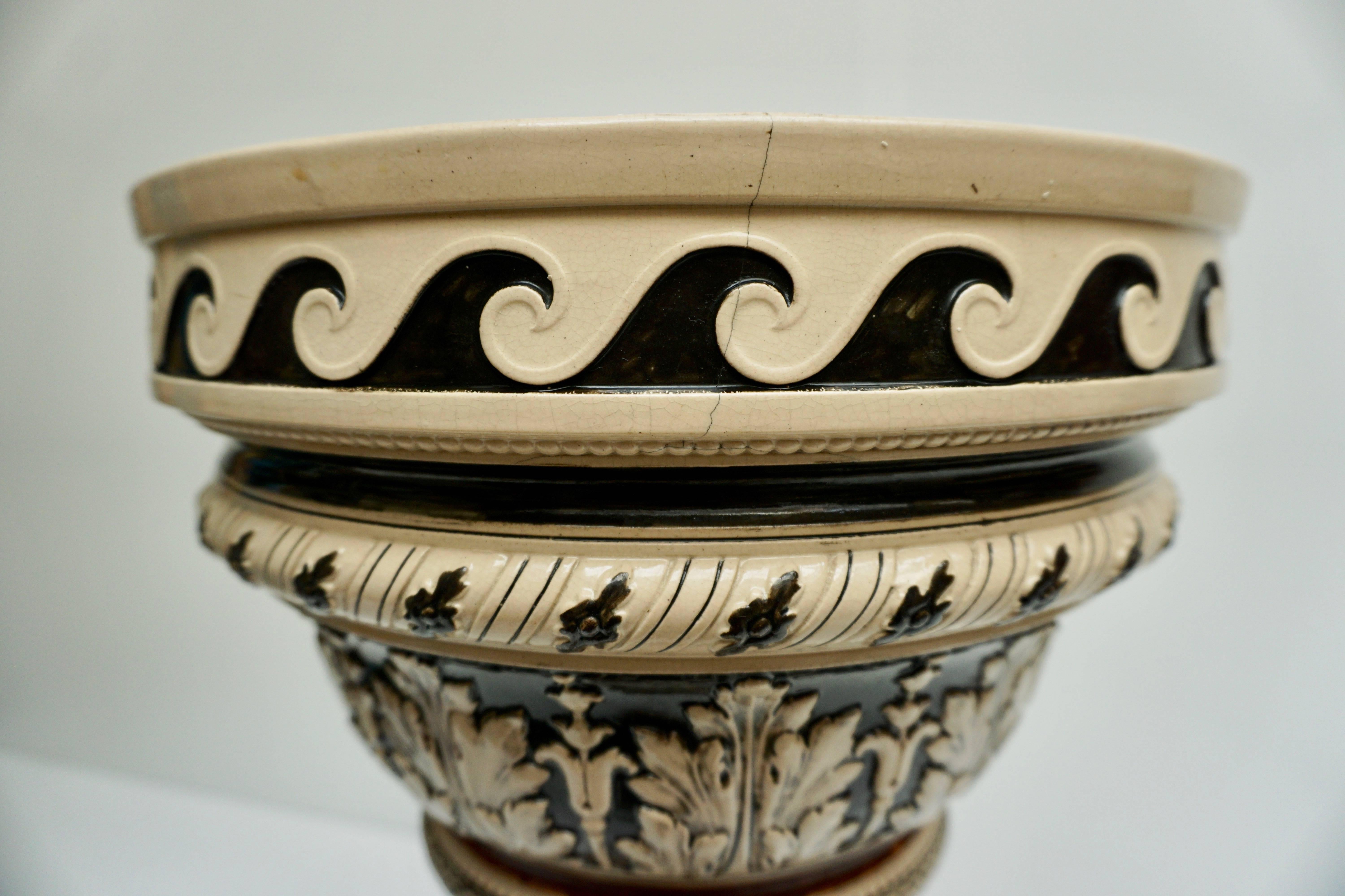 Two Italian Ceramic Pedestals or Columns For Sale 9