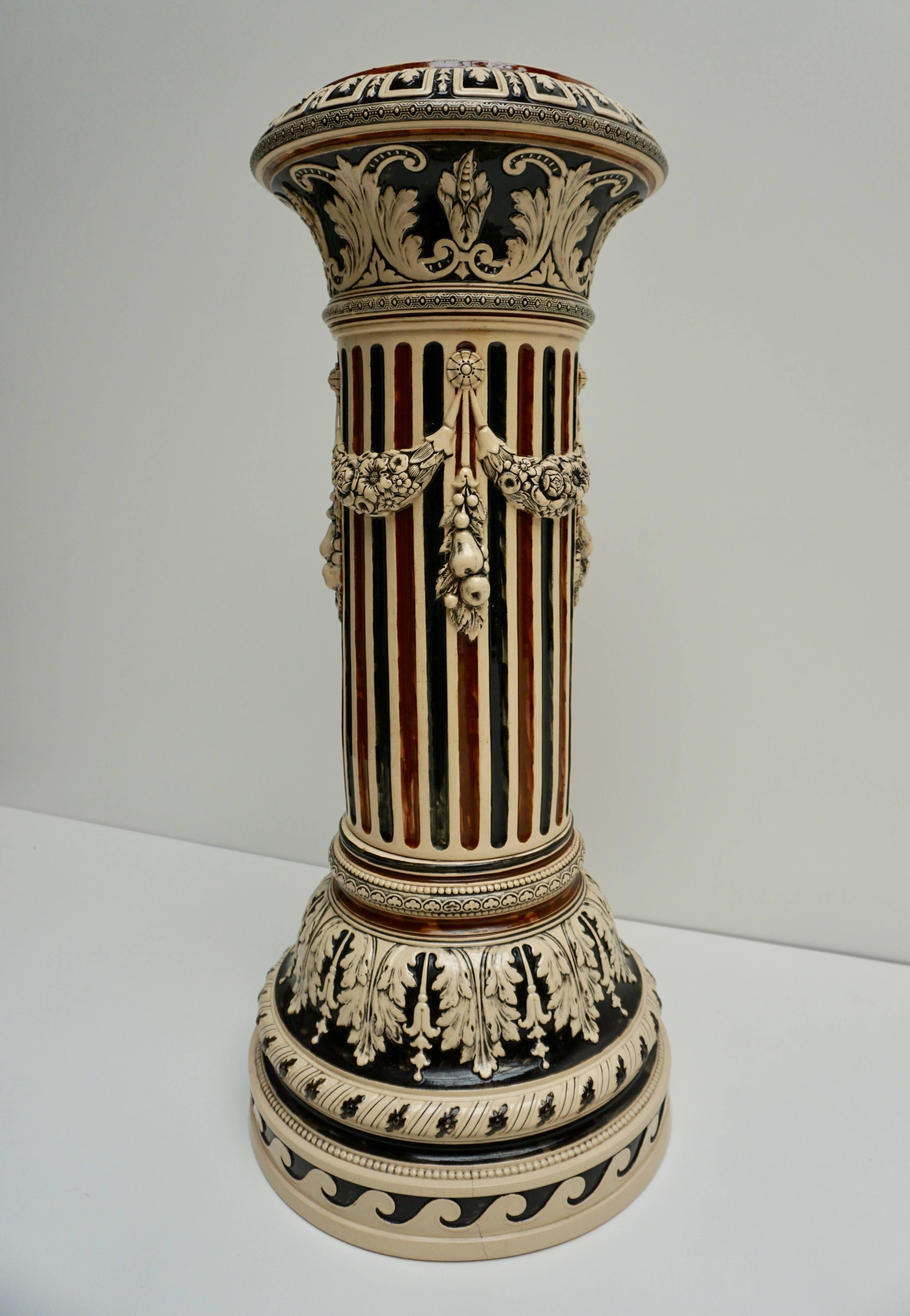 ceramic column pedestal
