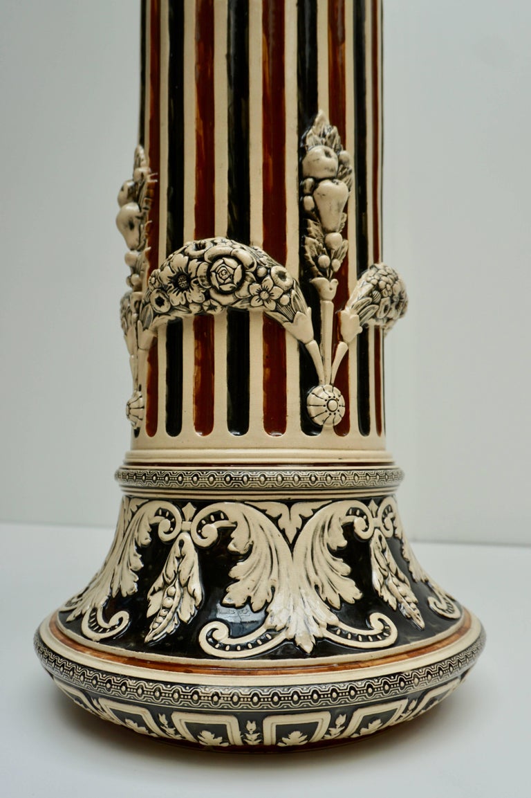 Two Italian Ceramic Pedestals or Columns For Sale at 1stDibs ceramic pedestals, italian