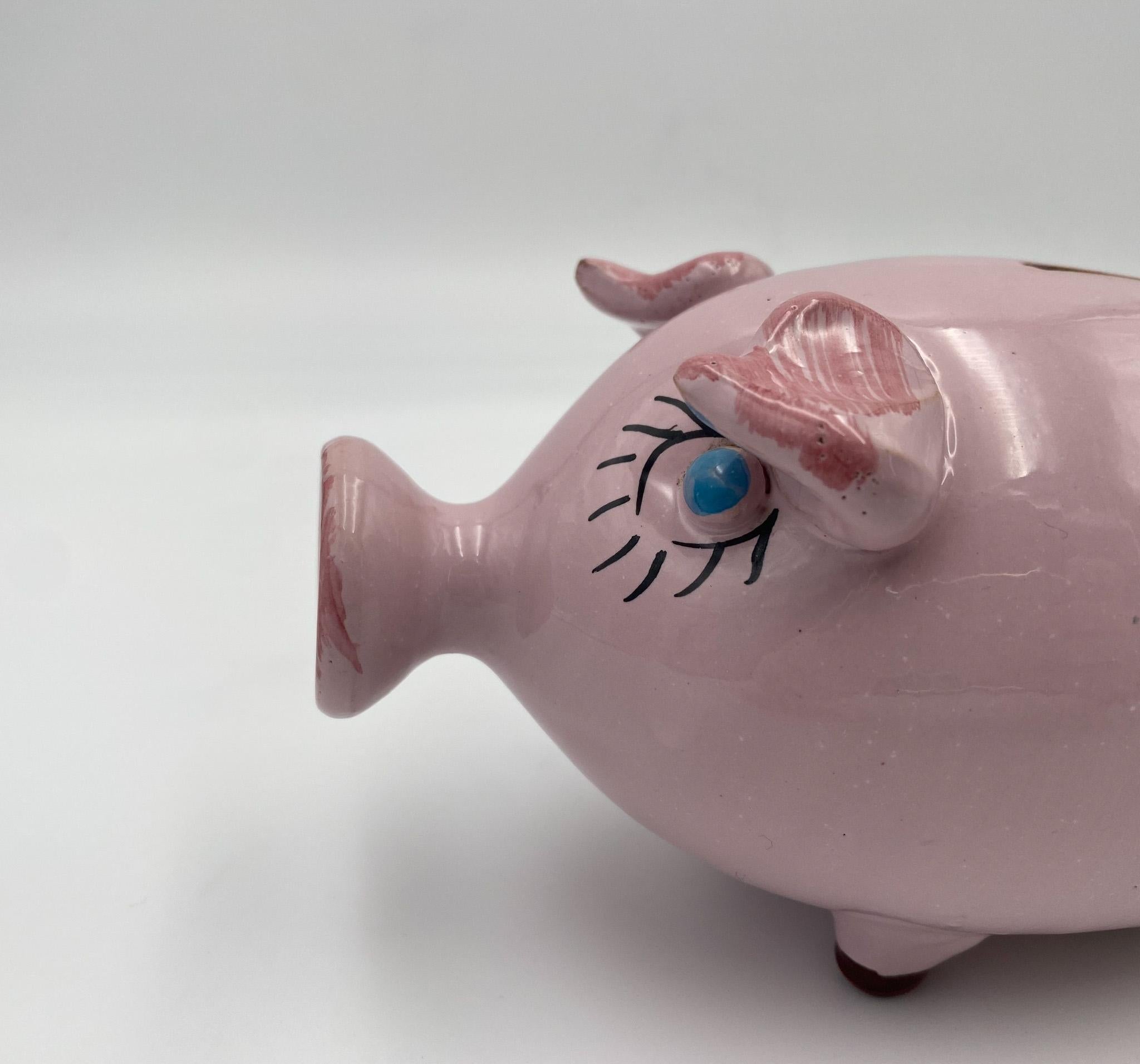 Italian Ceramic Piggy Bank, Italy, 1970's 4