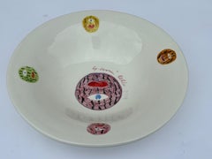 Italian Ceramic Plate Unique Piece by Gianni Cella