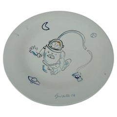 Plato de cerámica italiana Pieza única de Gianni Cella