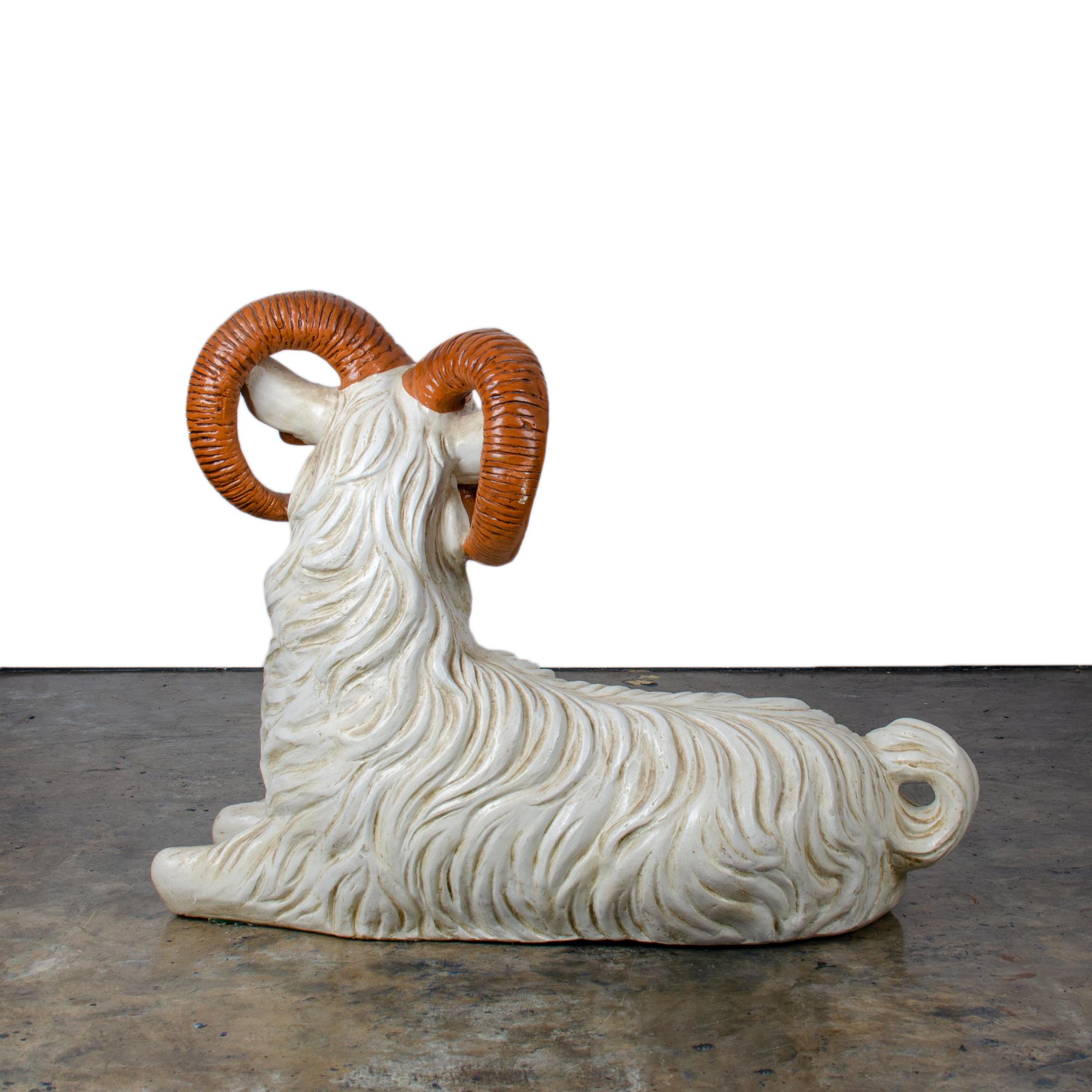 Italian Ceramic Ram For Sale 2