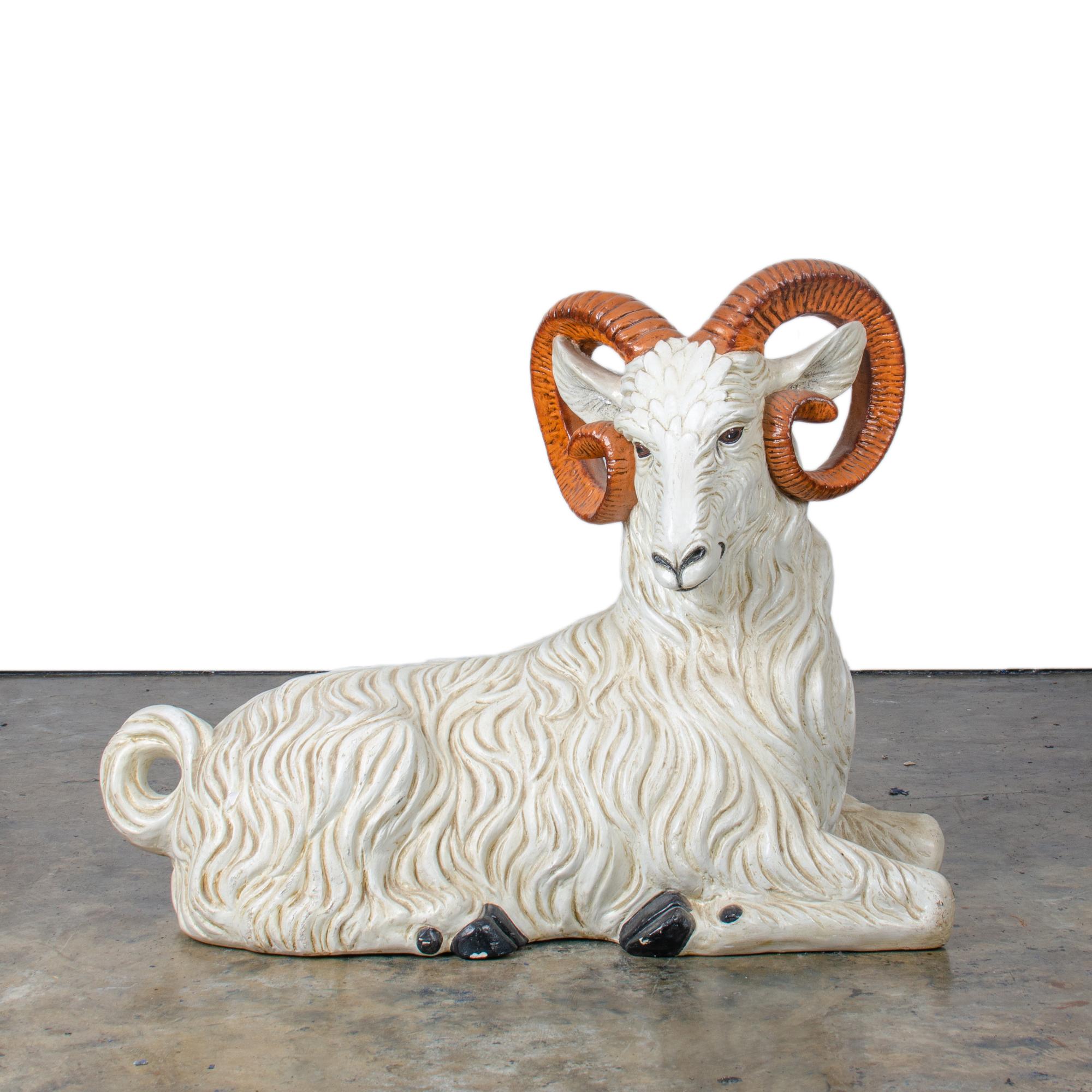 Italian Ceramic Ram For Sale 4