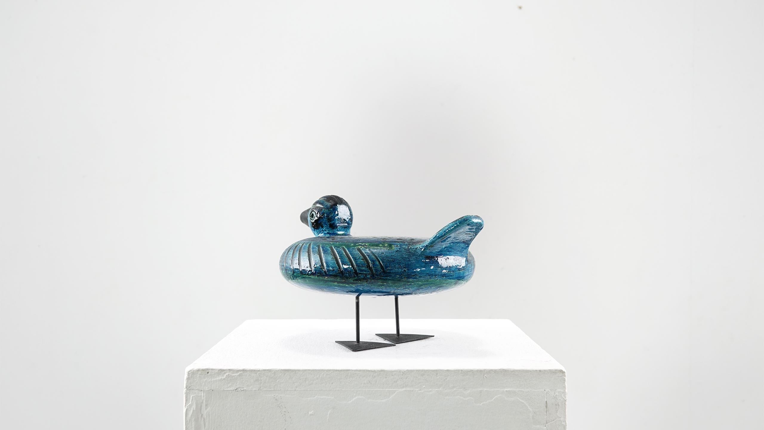 Italian Ceramic Rimini Blue Collection Duck by Aldo Londi Bitossi 3