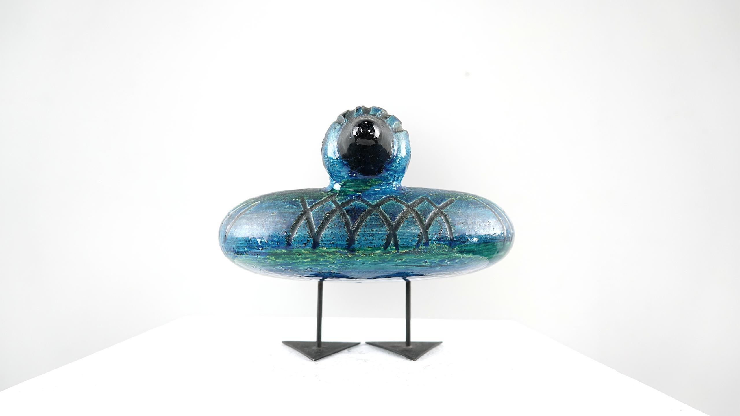 Italian Ceramic Rimini Blue Collection Duck by Aldo Londi Bitossi 7
