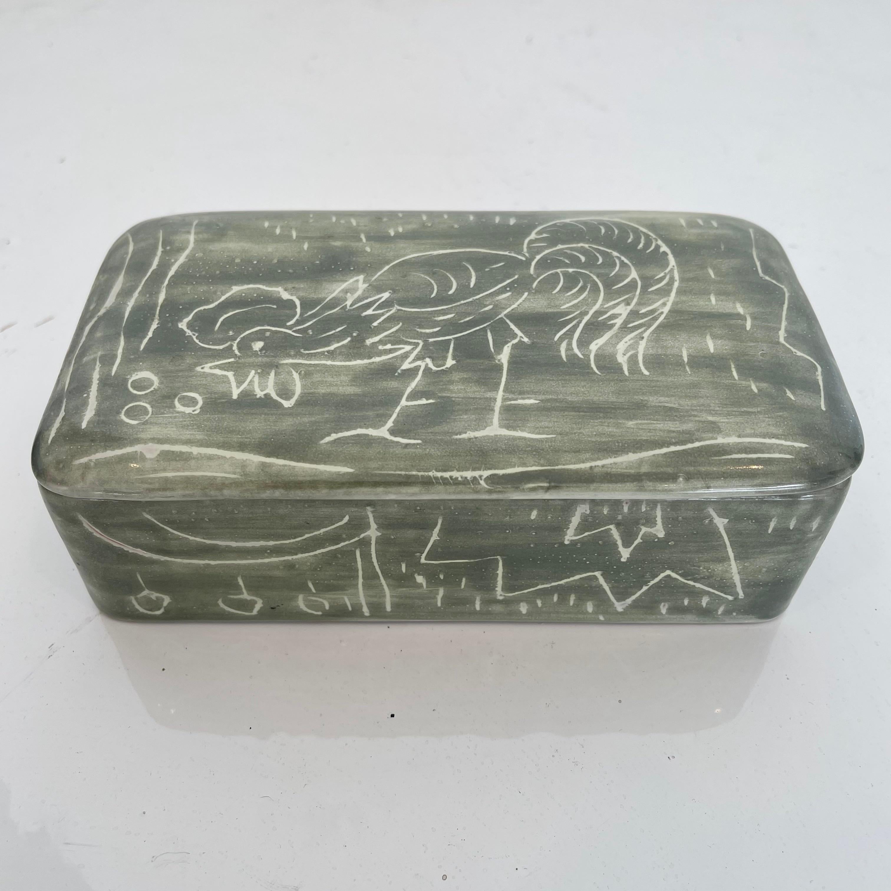 Italian Ceramic Rooster Box 1