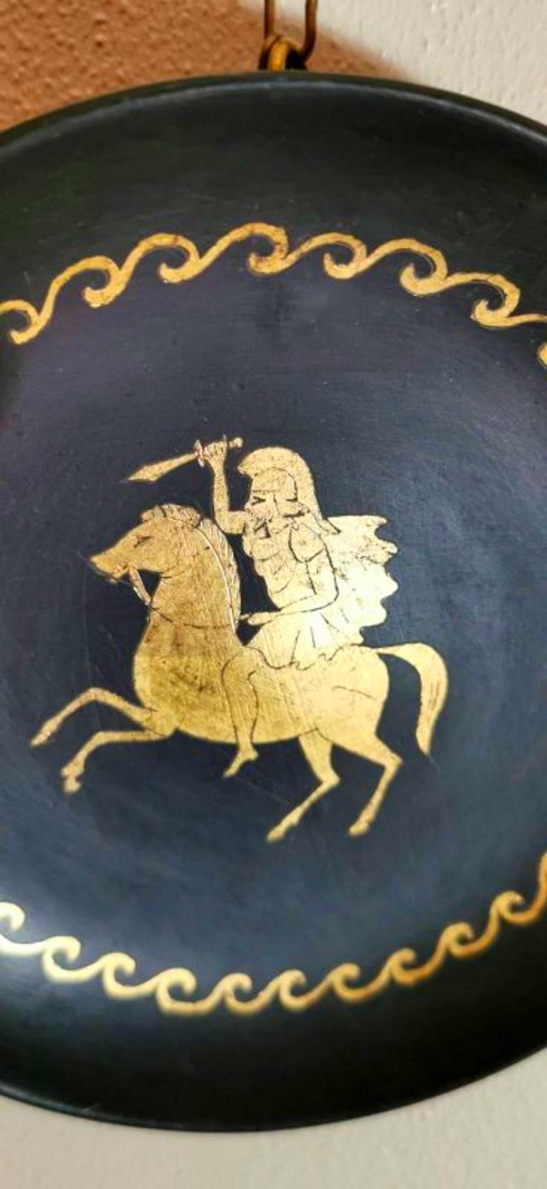 Soucoupes en céramique italienne « Bucchero » de C.A. Rossi - Gubbio de style Gio Ponti Bon état - En vente à Prato, Tuscany