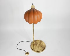 Italian Ceramic Scallop Shell Shade Reading Floor Lamp