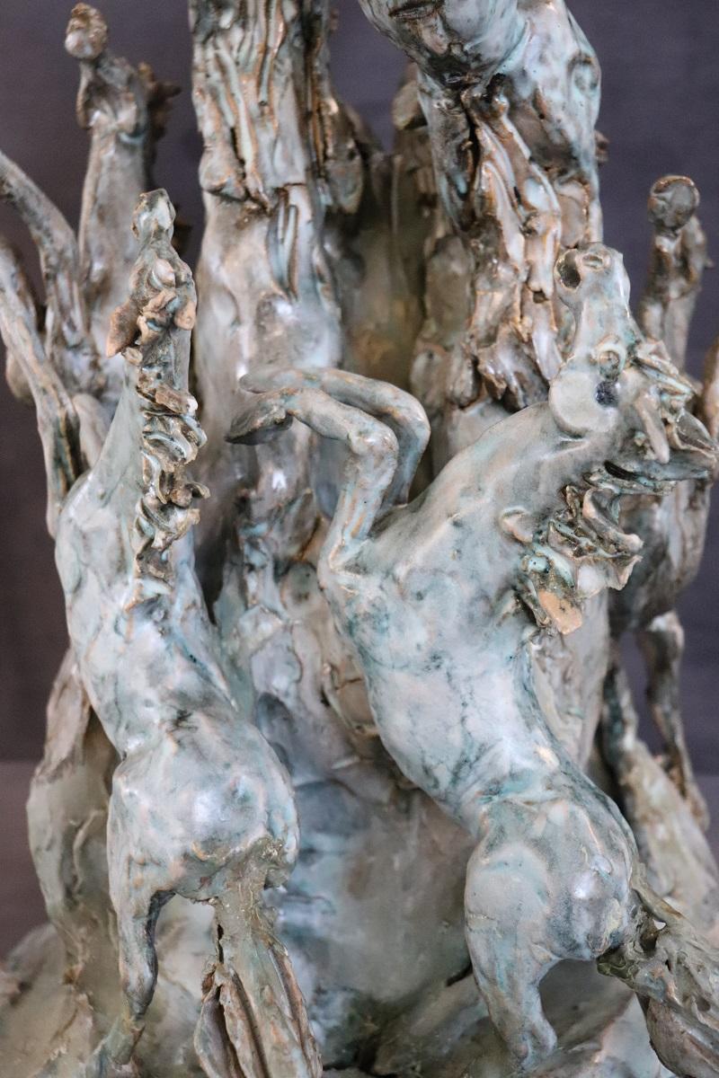 Sculpture italienne « Chevaux » de Carlo Morelli en vente 4