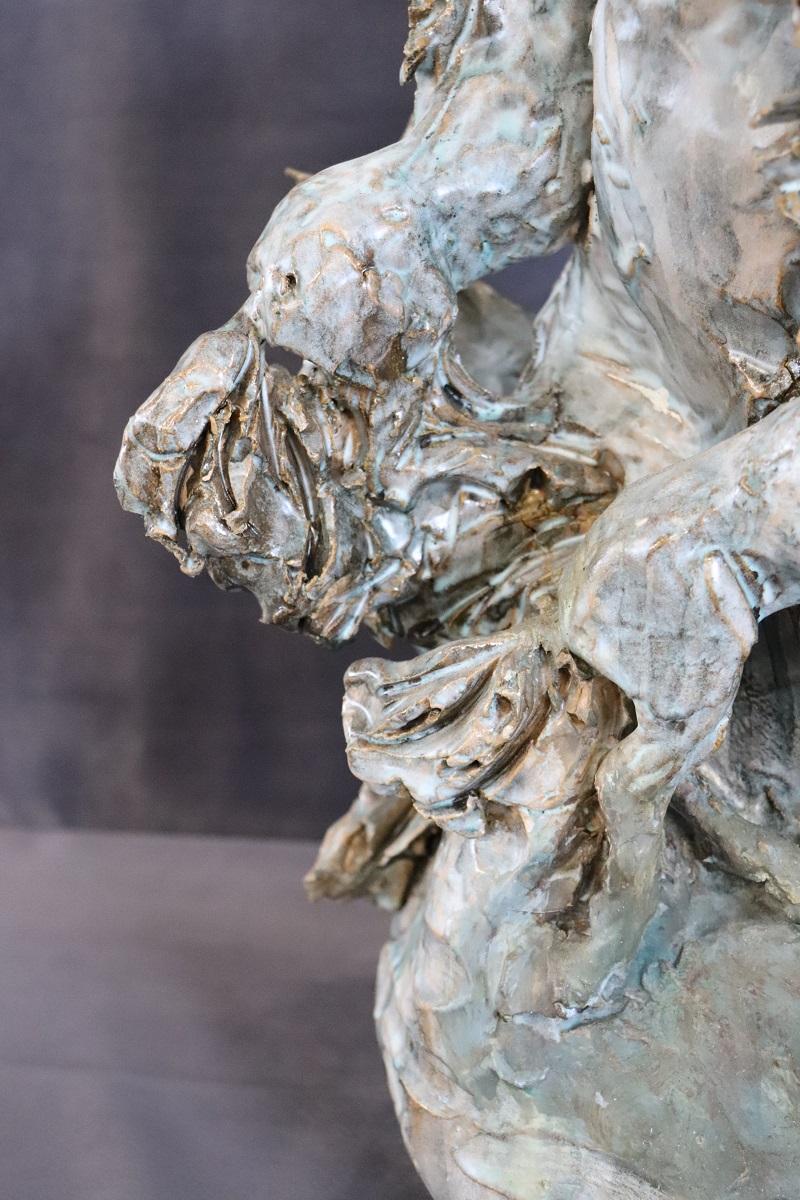 Céramique Sculpture italienne « Chevaux » de Carlo Morelli en vente