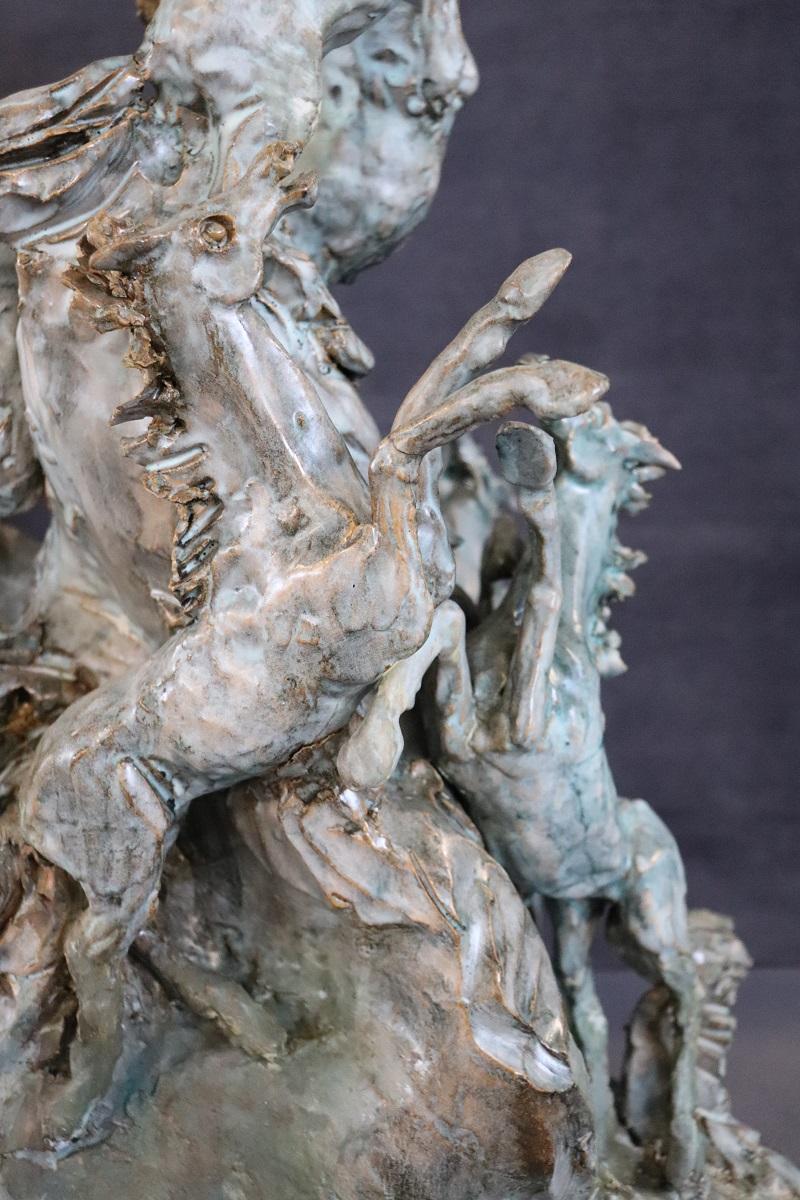 Sculpture italienne « Chevaux » de Carlo Morelli en vente 1