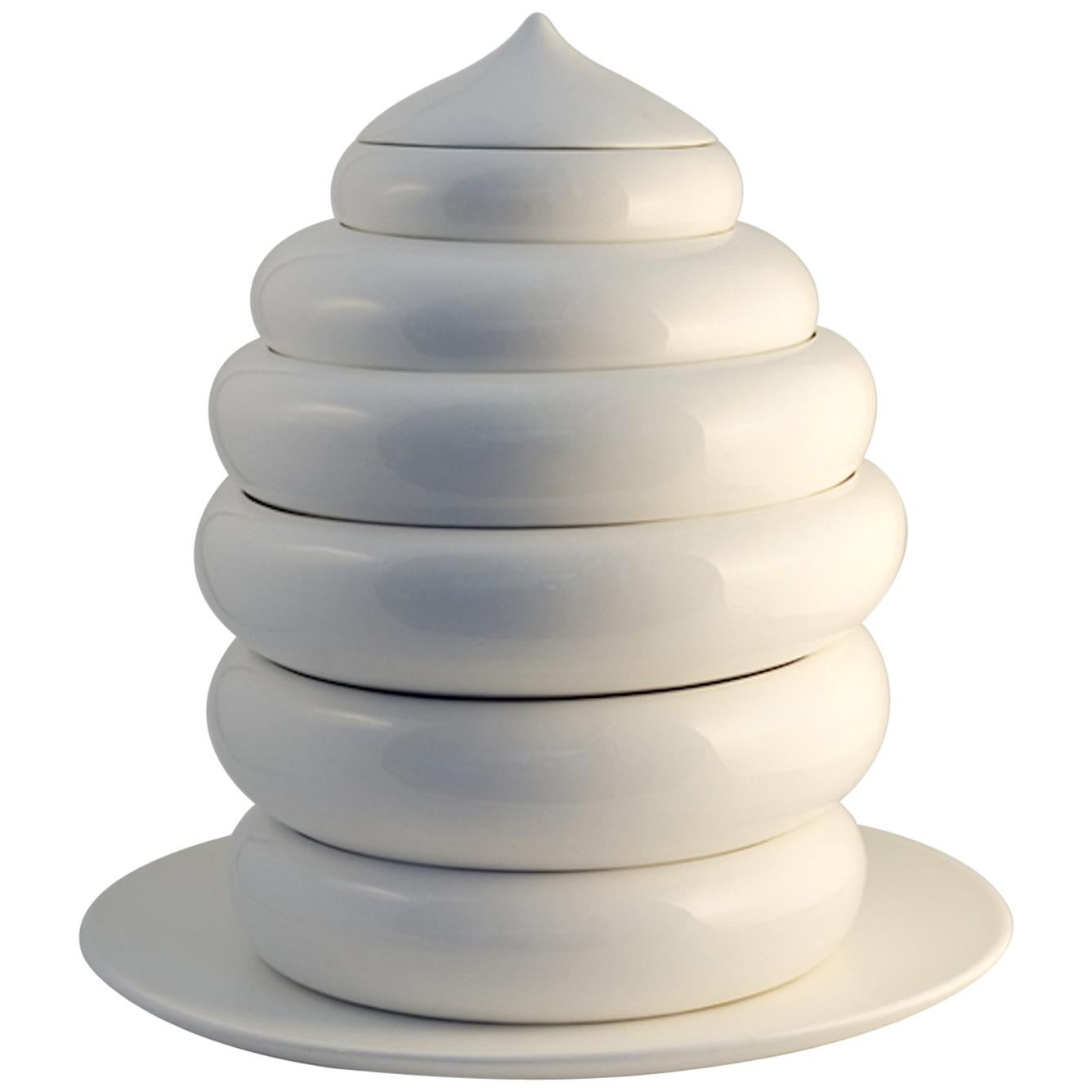 Scultura in ceramica italiana Model Pila di Andrea Branzi per Superego Editions