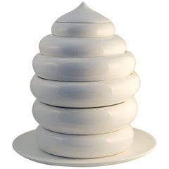 Italian Ceramic Sculpture Model Pila by Andrea Branzi for Superego Editions
