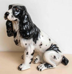 Italian Ceramic Seated Spaniel