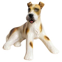 Italian Ceramic Seated Terrier