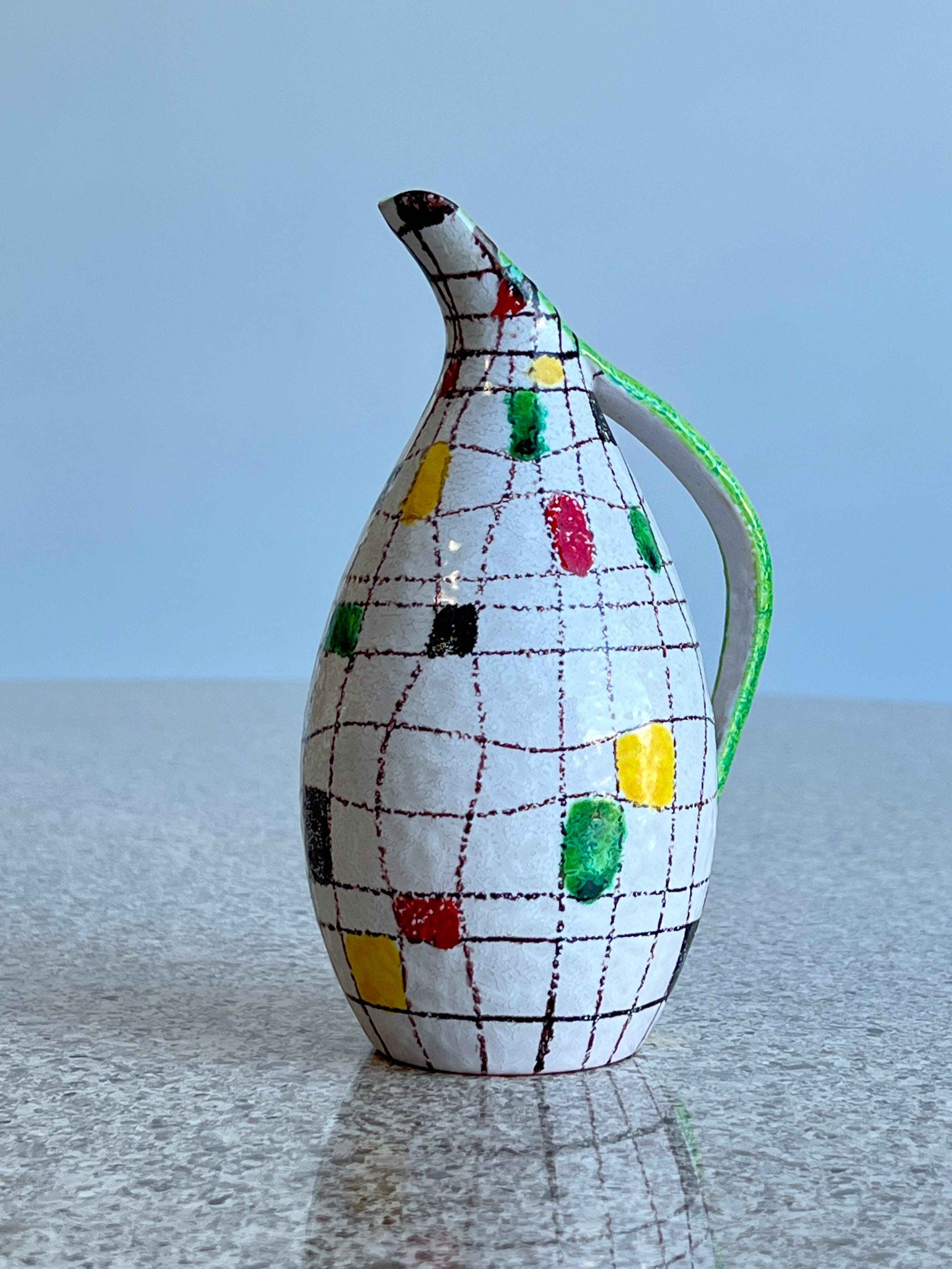 Mid-Century Modern Italian Ceramic Small Bottle by Bitossi For Sale