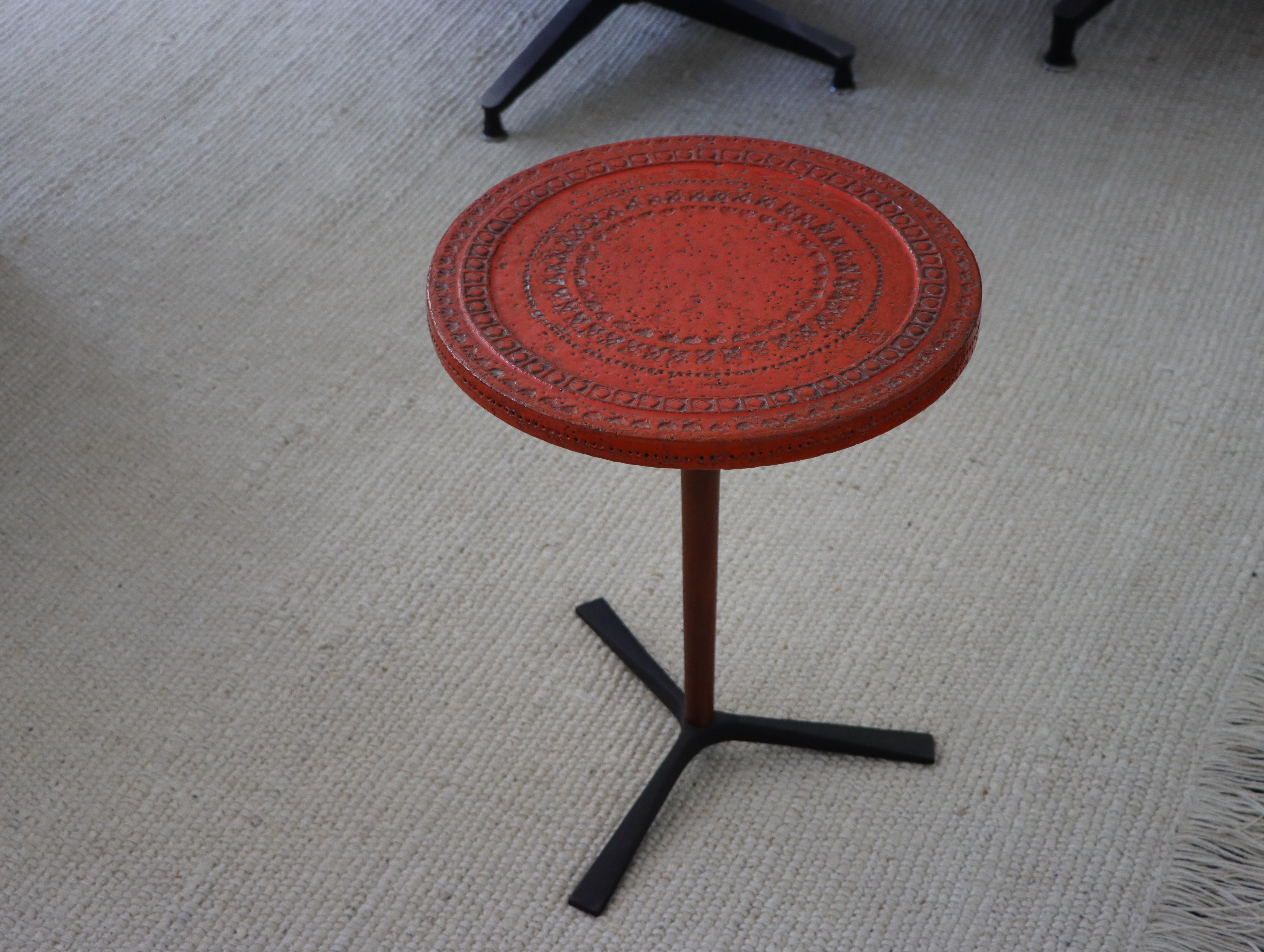 Mid-Century Modern Italian Ceramic Table by Aldo Londi for Bitossi