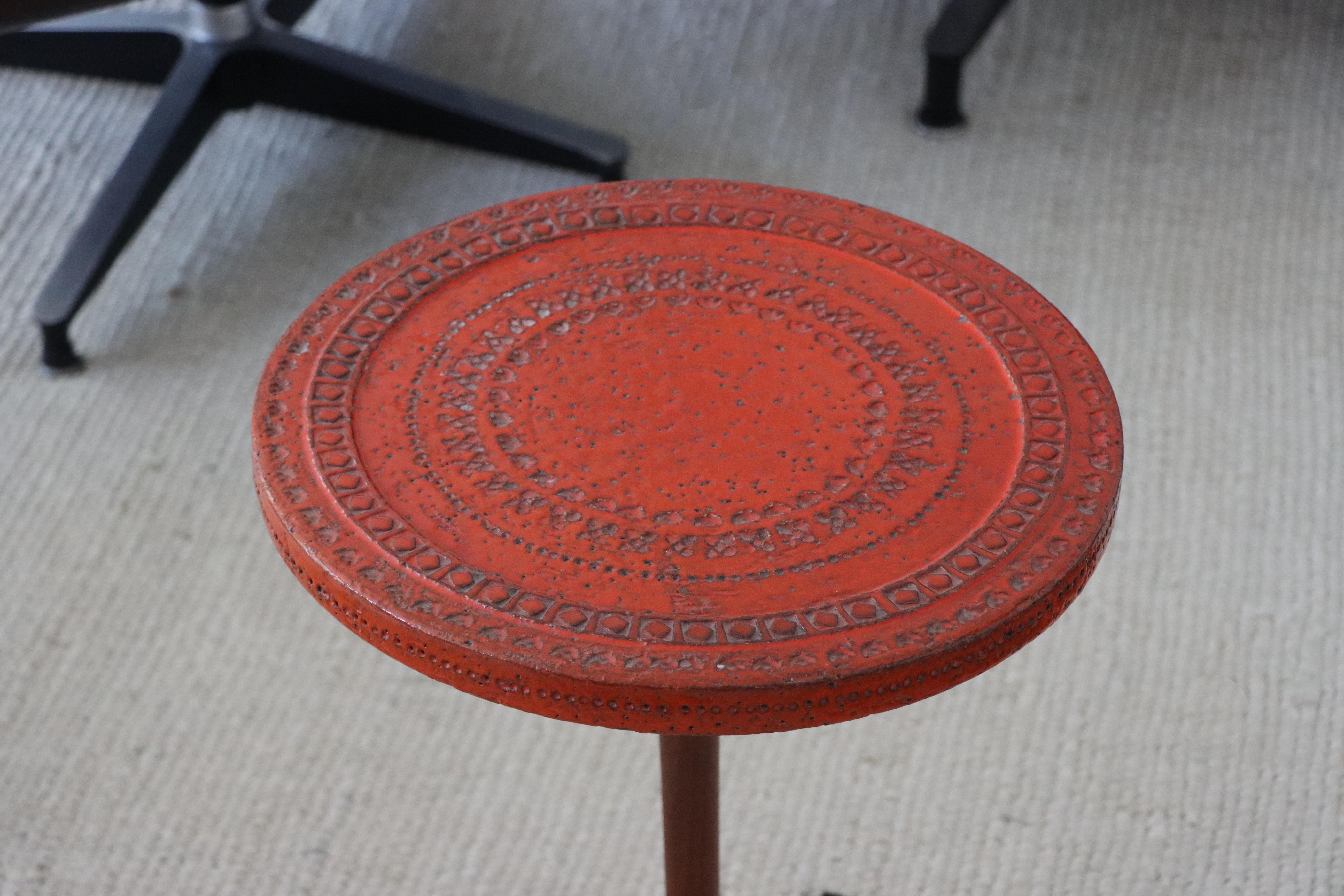 Mid-20th Century Italian Ceramic Table by Aldo Londi for Bitossi