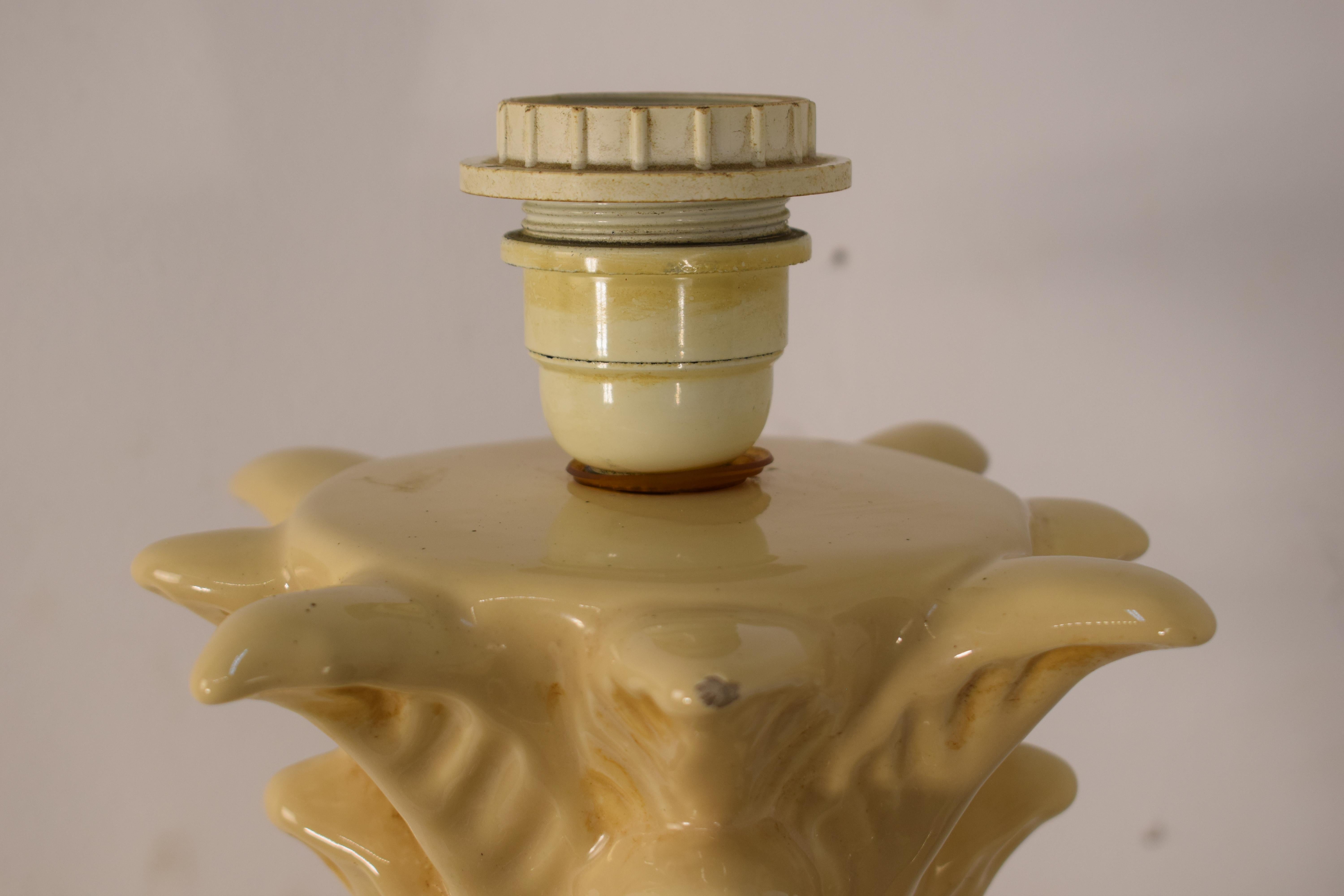 Italienische Keramik-Tischlampe, 1960er-Jahre im Angebot 9