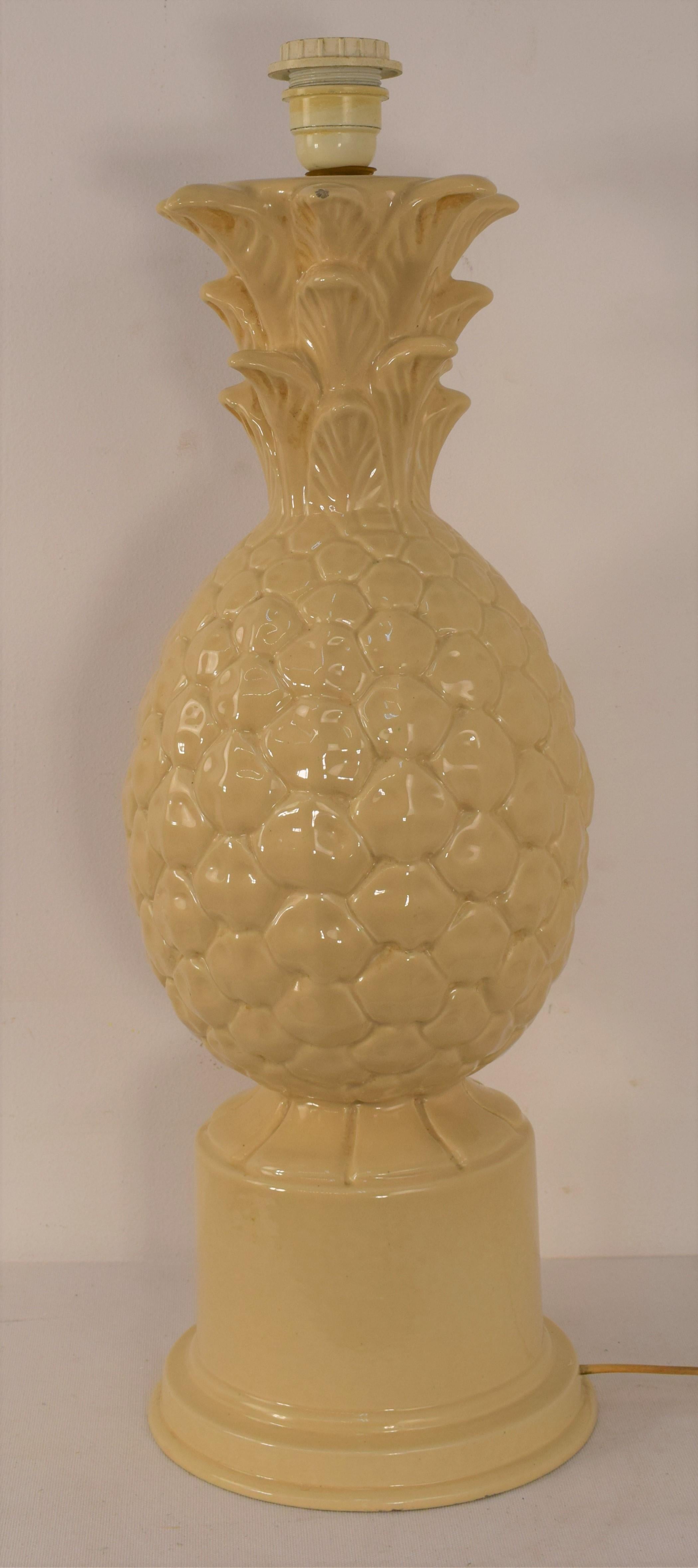 Italienische Keramik-Tischlampe, 1960er-Jahre im Angebot 10