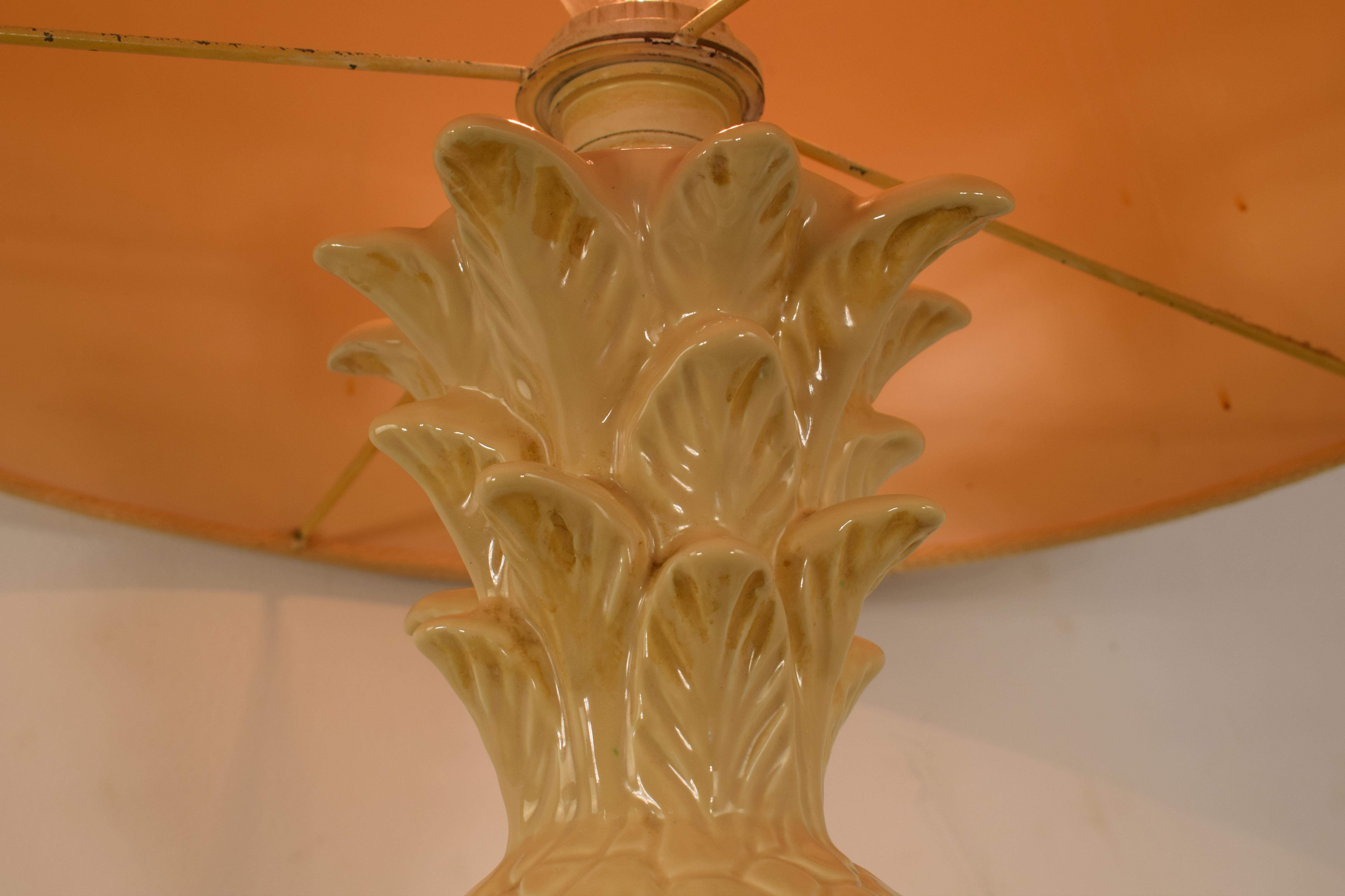 Italian Ceramic Table Lamp, 1960s In Good Condition For Sale In Palermo, PA